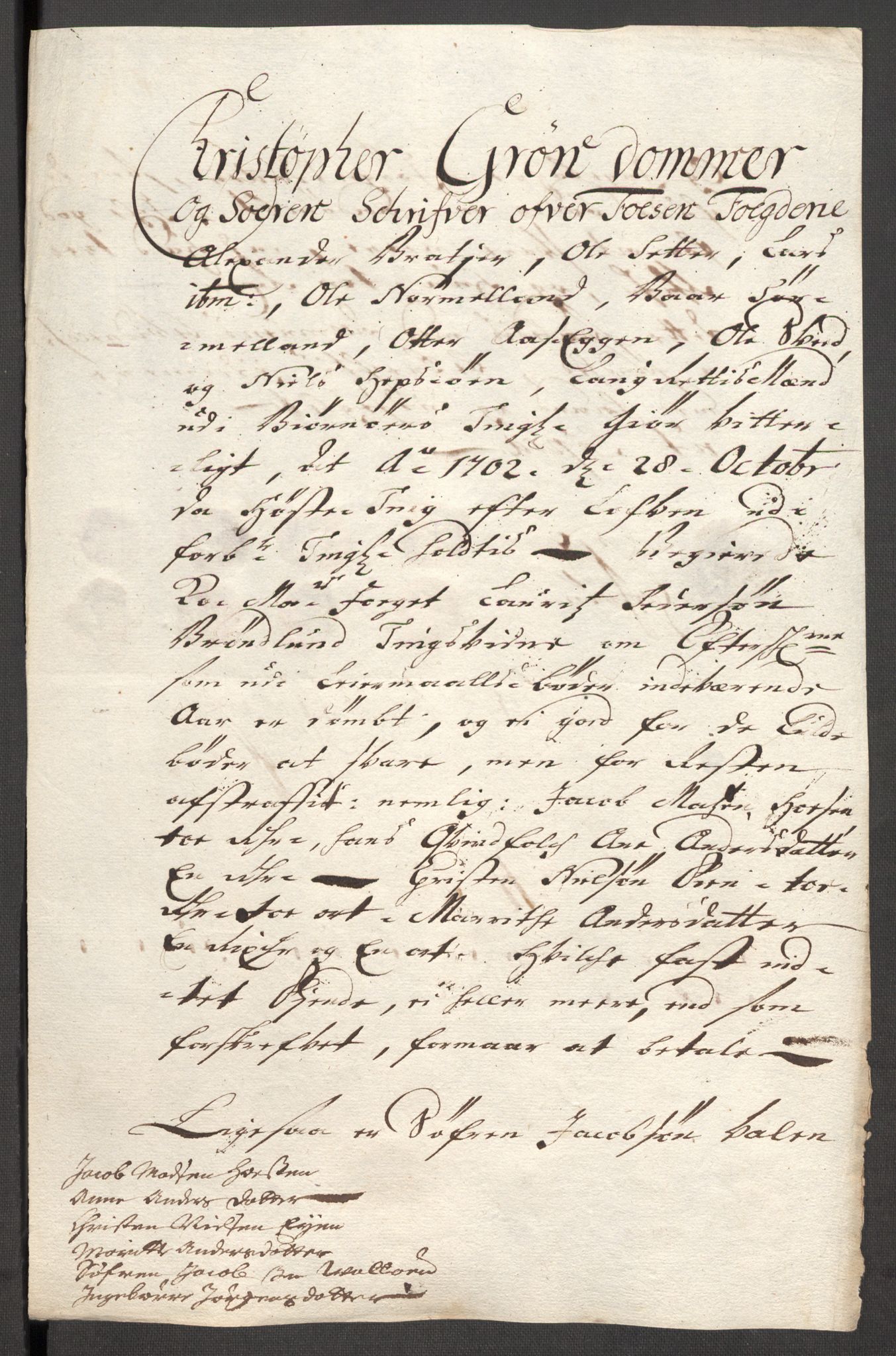 Rentekammeret inntil 1814, Reviderte regnskaper, Fogderegnskap, RA/EA-4092/R57/L3855: Fogderegnskap Fosen, 1702-1703, p. 49