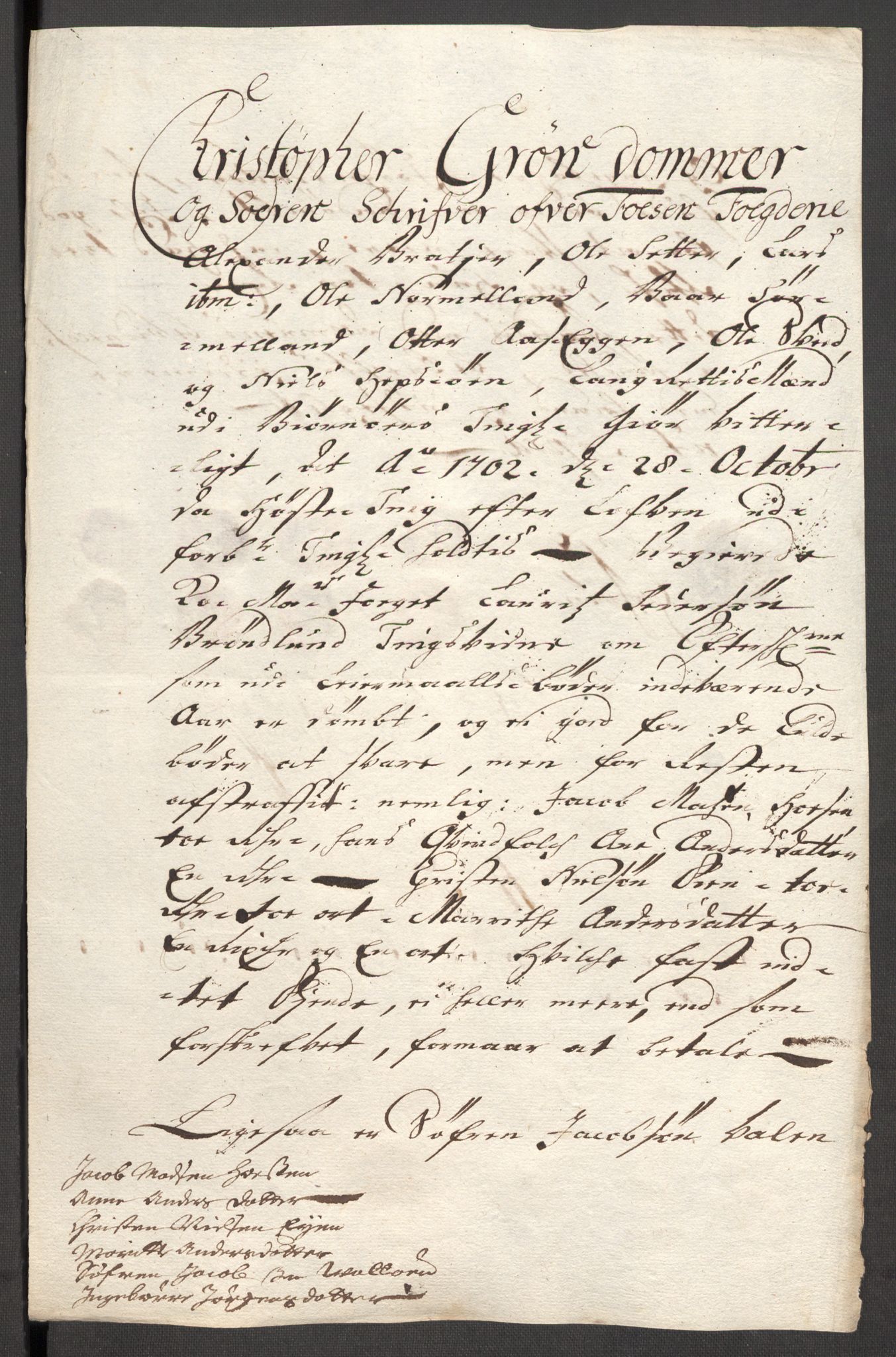 Rentekammeret inntil 1814, Reviderte regnskaper, Fogderegnskap, AV/RA-EA-4092/R57/L3855: Fogderegnskap Fosen, 1702-1703, p. 49