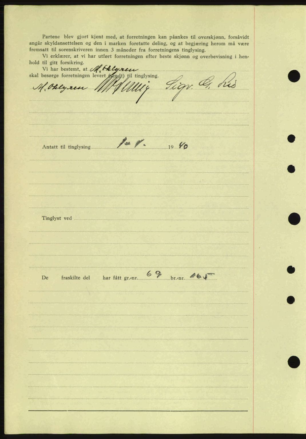 Idd og Marker sorenskriveri, AV/SAO-A-10283/G/Gb/Gbb/L0004: Mortgage book no. A4, 1940-1941, Diary no: : 359/1940