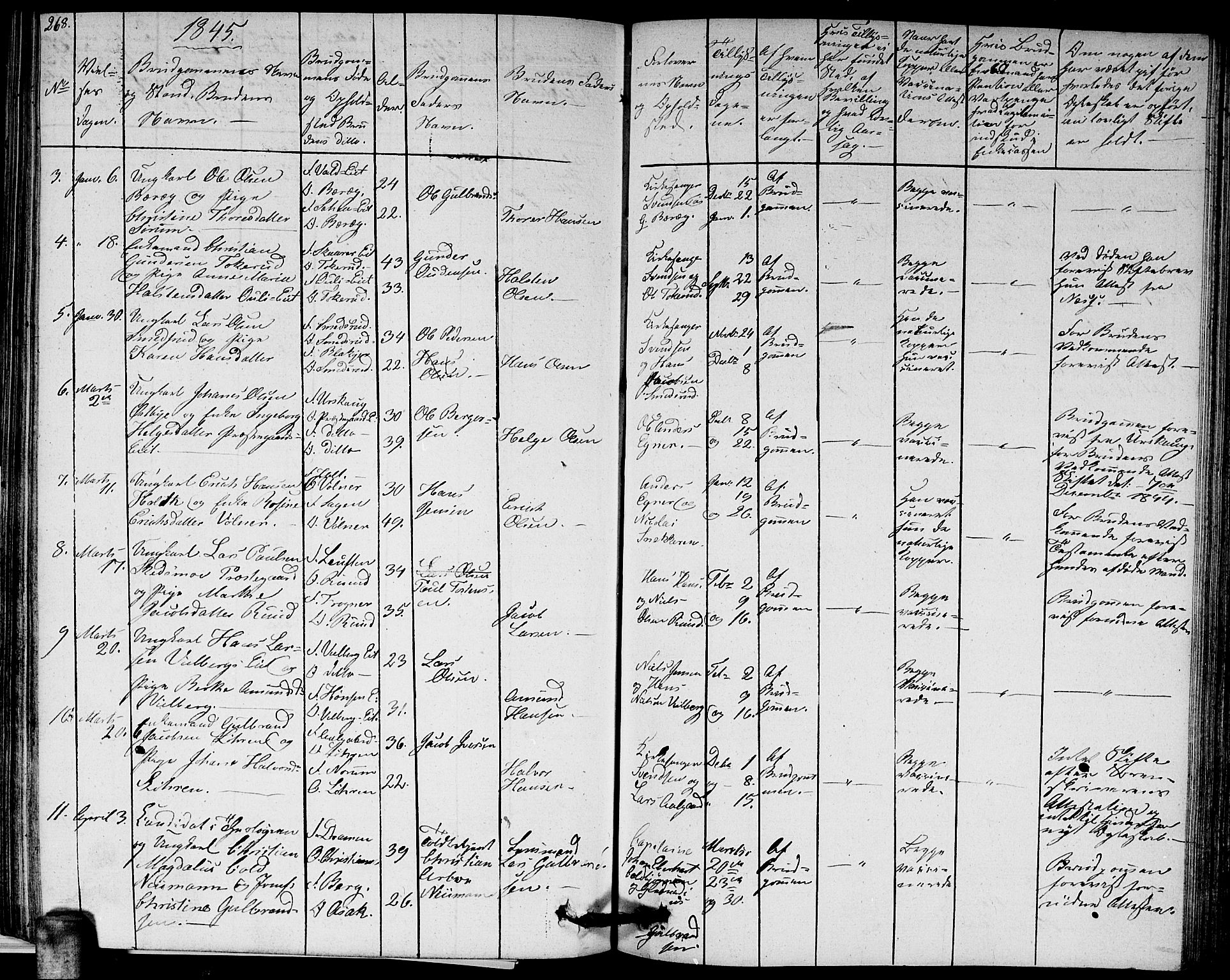 Sørum prestekontor Kirkebøker, AV/SAO-A-10303/G/Ga/L0002: Parish register (copy) no. I 2, 1829-1845, p. 268