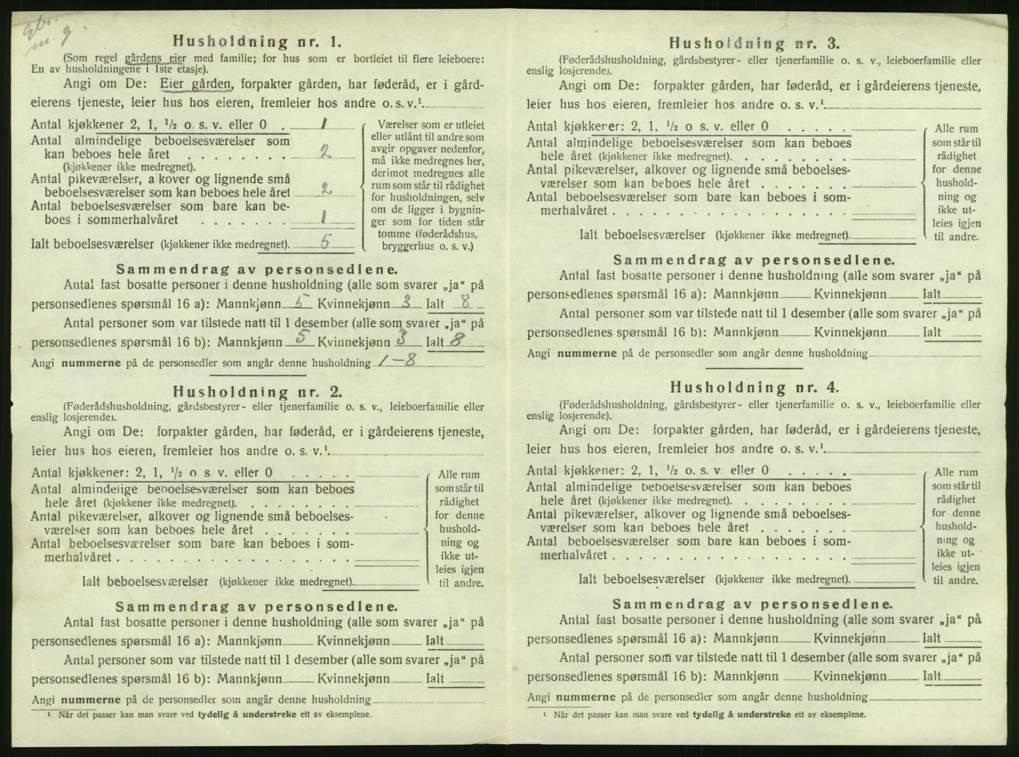 SAT, 1920 census for Alstahaug, 1920, p. 30