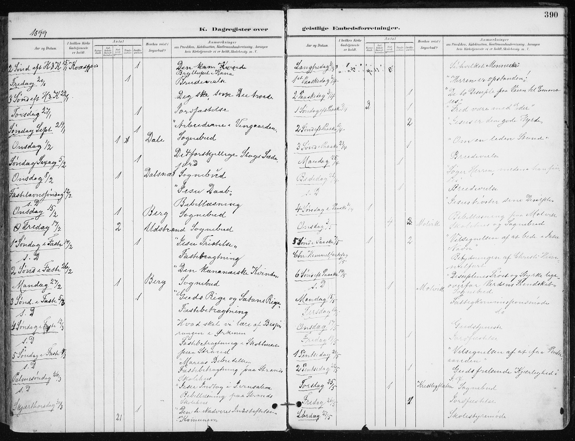 Kvæfjord sokneprestkontor, AV/SATØ-S-1323/G/Ga/Gaa/L0006kirke: Parish register (official) no. 6, 1895-1914, p. 390