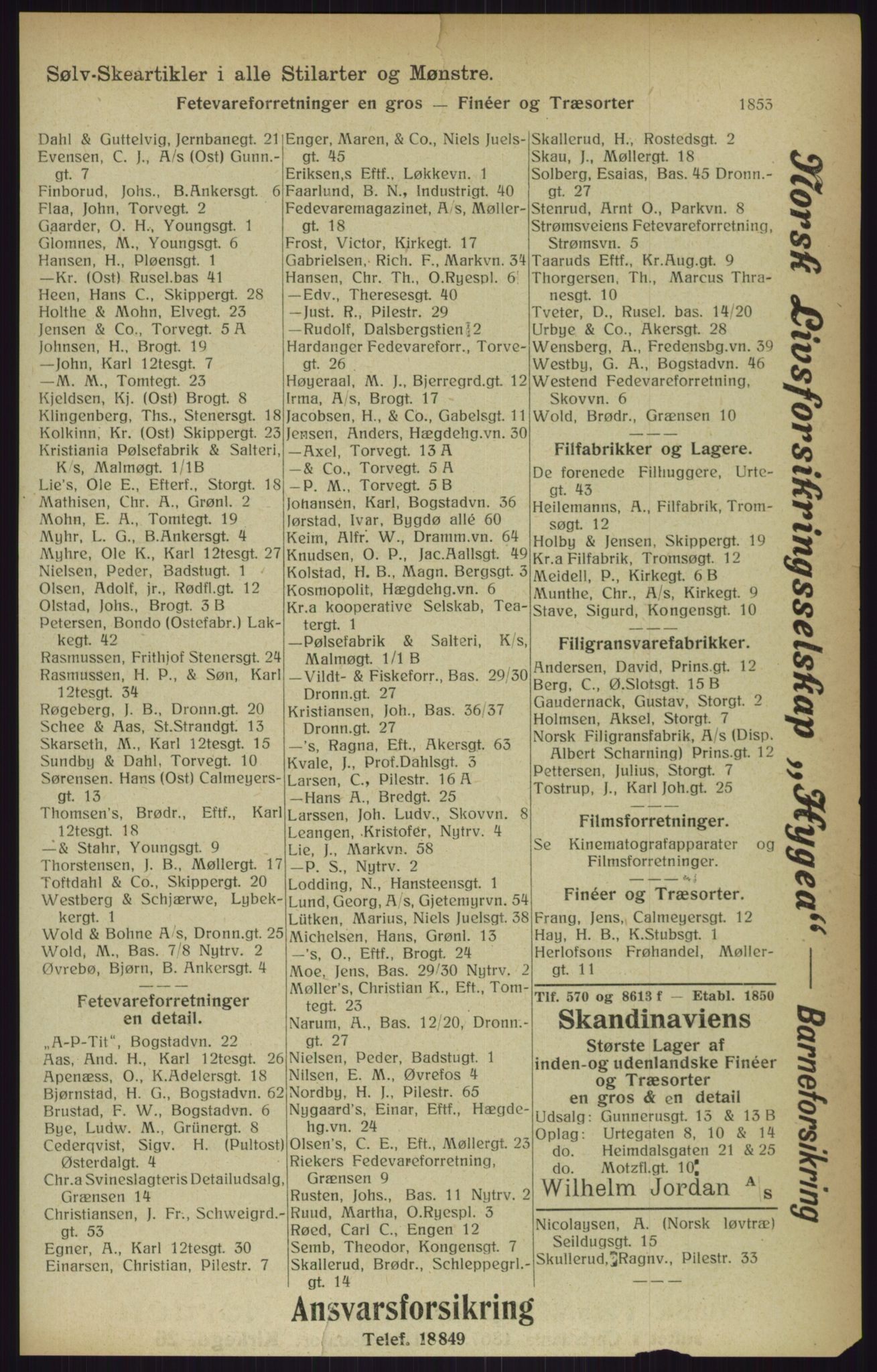Kristiania/Oslo adressebok, PUBL/-, 1916, p. 1853
