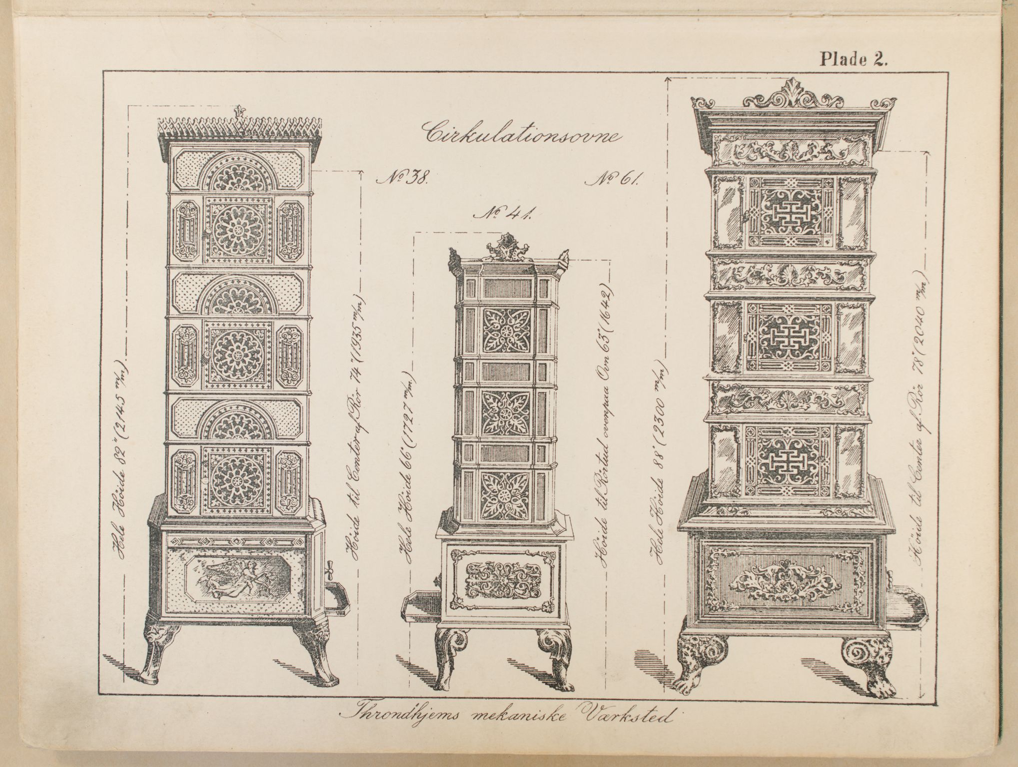 Næs Jernverksmuseets samling av historiske ovnskataloger, NESJ/NJM-006/01/L0006: Throndhjems Mek. Verksted, 1905