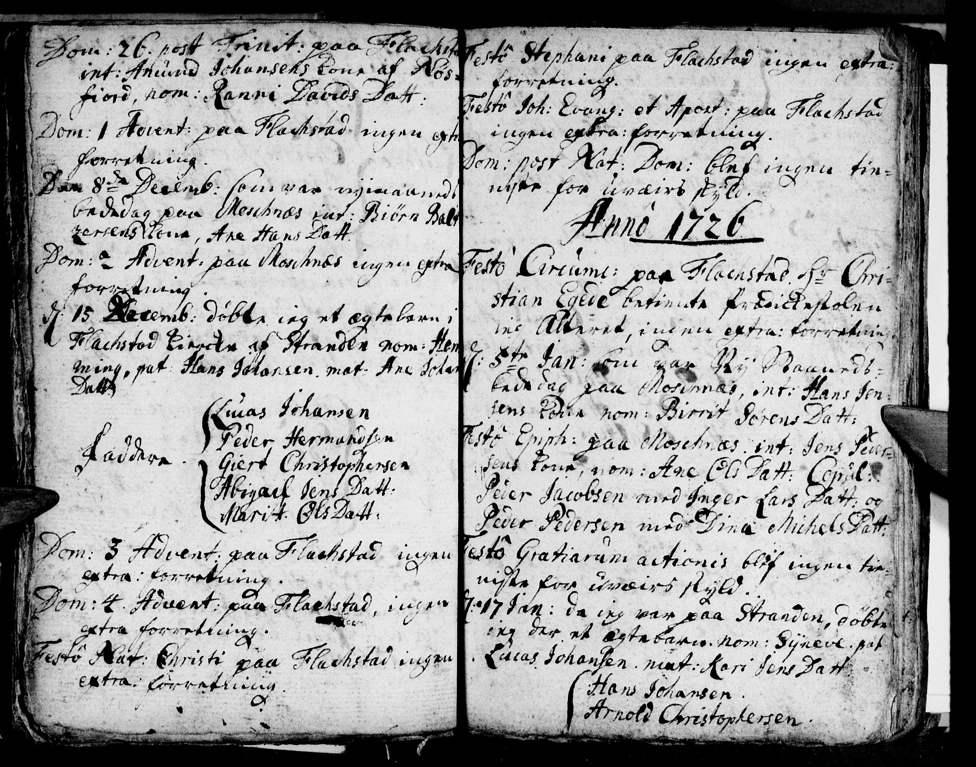 Ministerialprotokoller, klokkerbøker og fødselsregistre - Nordland, AV/SAT-A-1459/881/L1162: Curate's parish register no. 881B01, 1704-1748