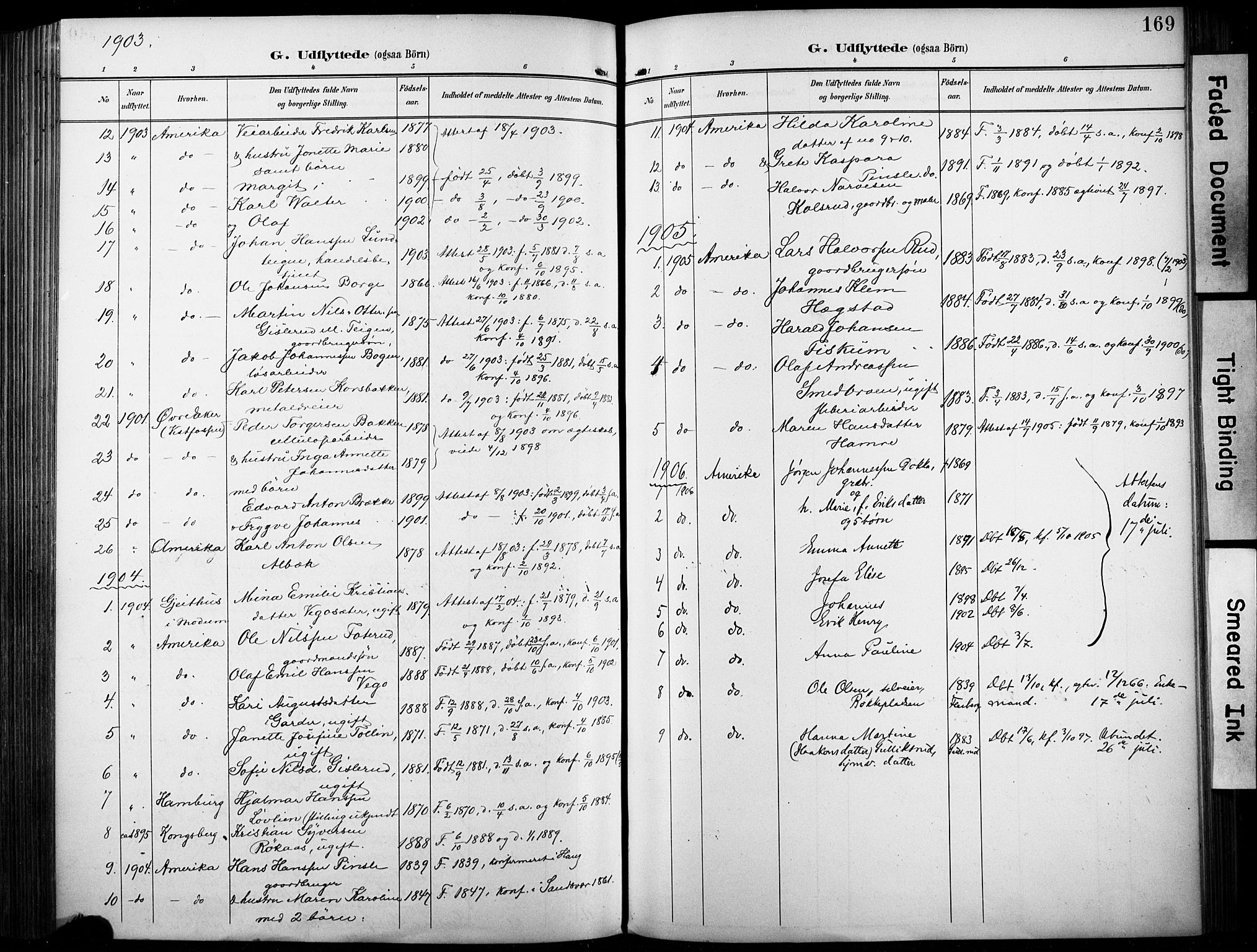 Fiskum kirkebøker, AV/SAKO-A-15/F/Fa/L0003: Parish register (official) no. 3, 1890-1905, p. 169