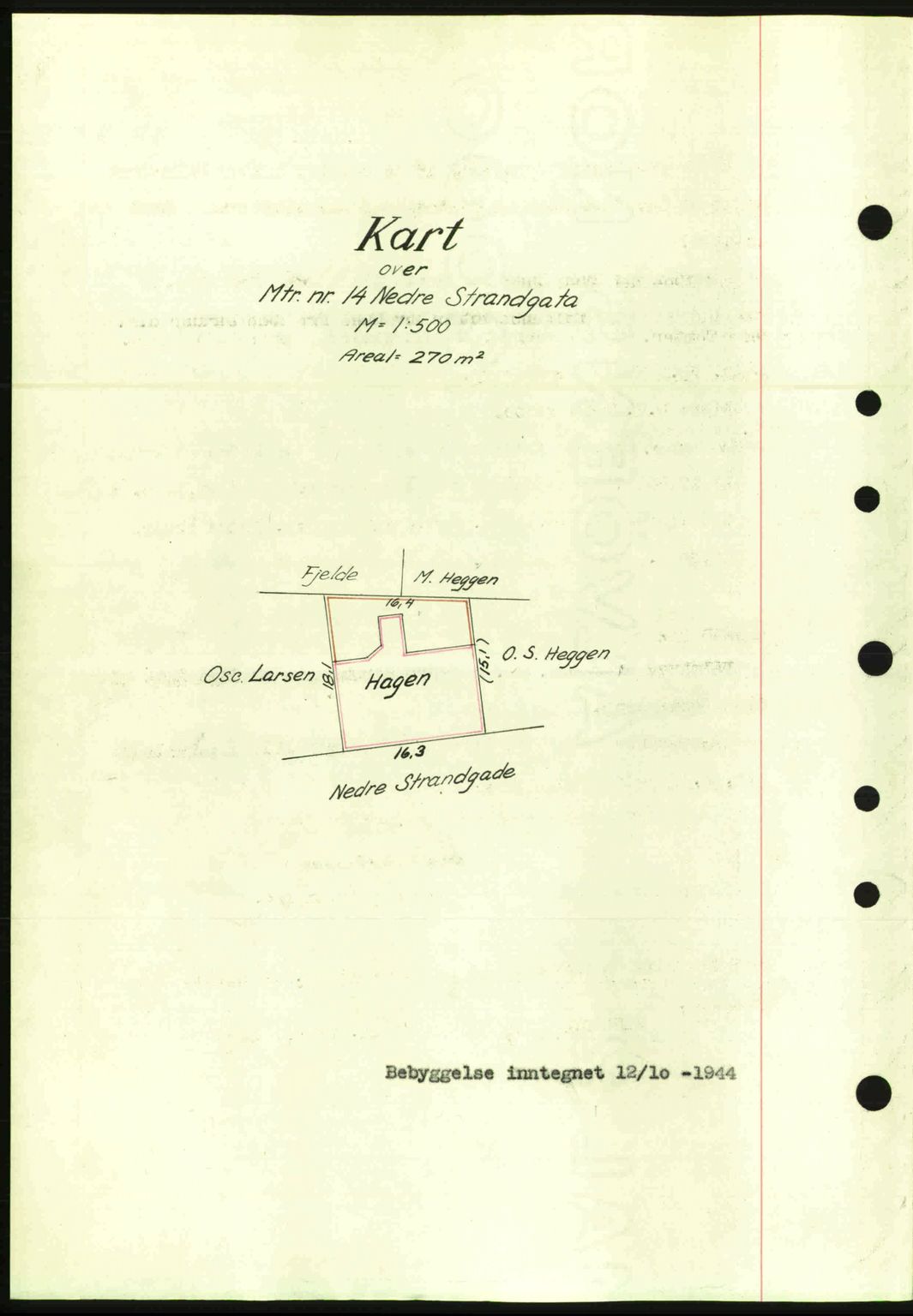 Ålesund byfogd, AV/SAT-A-4384: Mortgage book no. 36a, 1944-1945, Diary no: : 357/1944