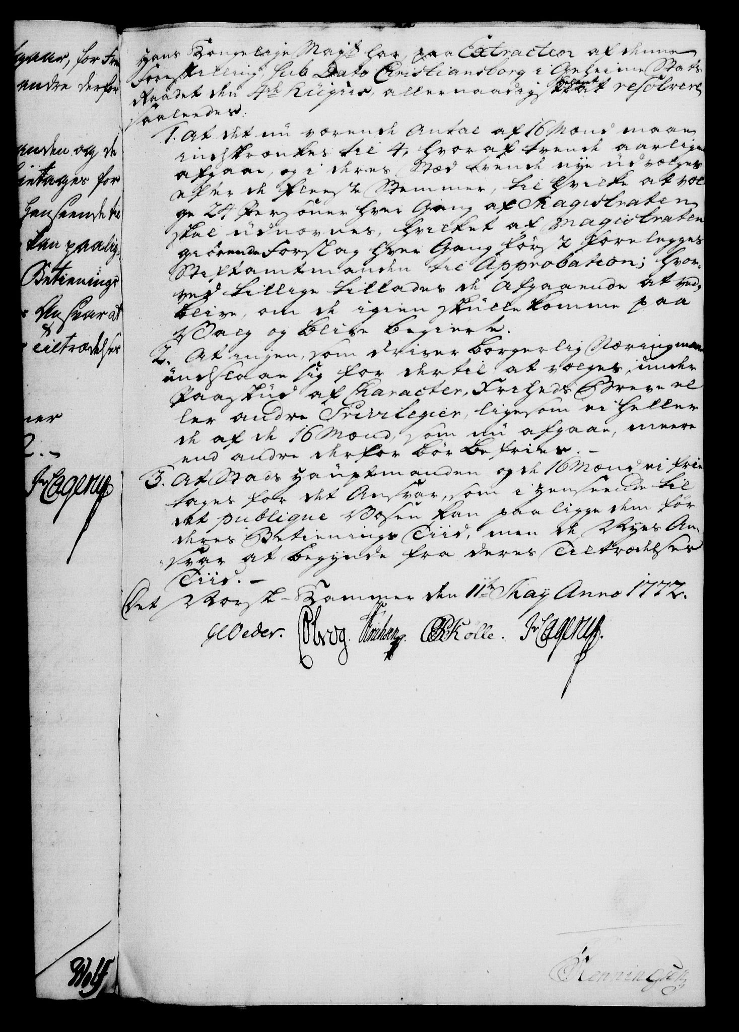 Rentekammeret, Kammerkanselliet, AV/RA-EA-3111/G/Gf/Gfa/L0054: Norsk relasjons- og resolusjonsprotokoll (merket RK 52.54), 1771-1772, p. 409