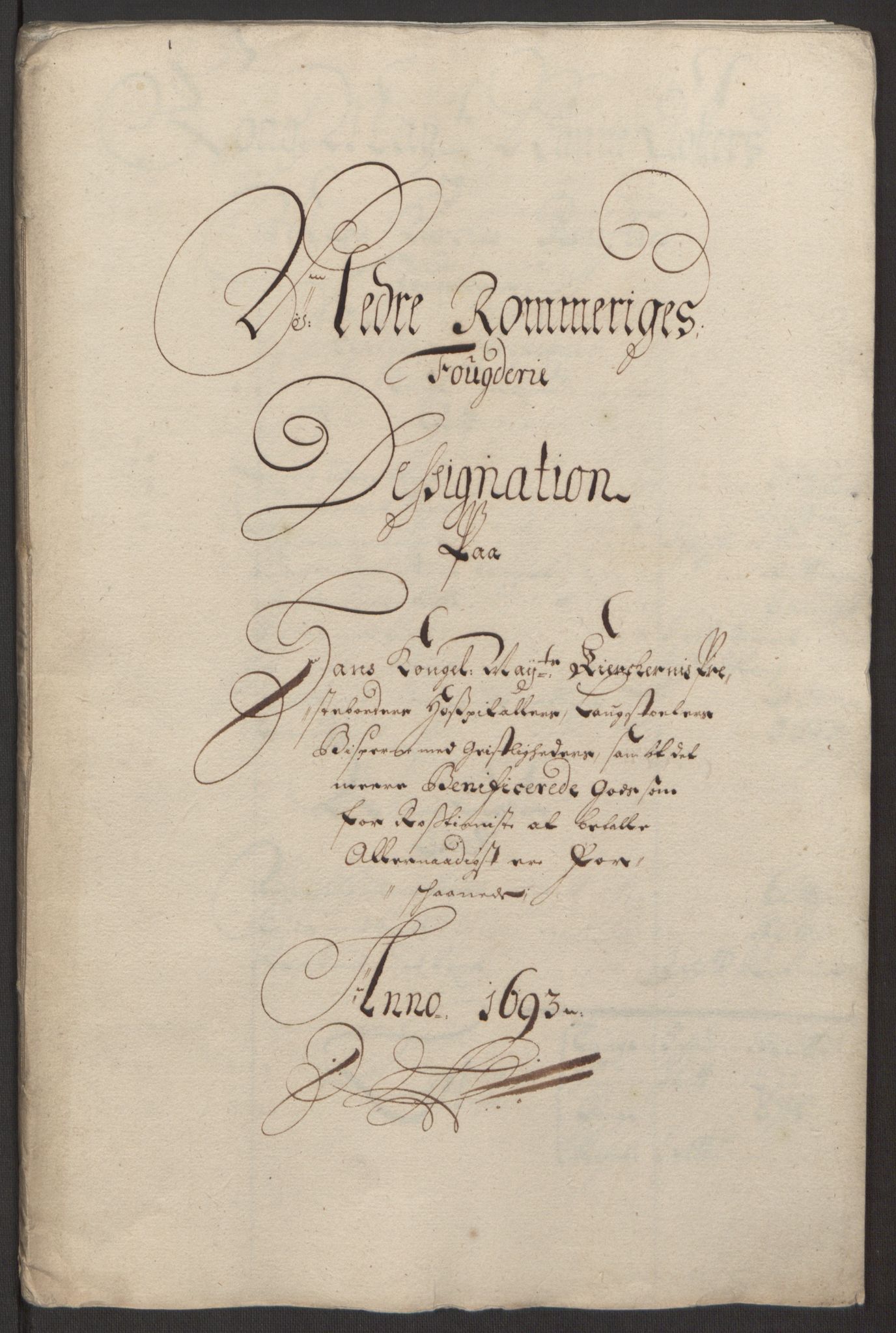 Rentekammeret inntil 1814, Reviderte regnskaper, Fogderegnskap, RA/EA-4092/R11/L0578: Fogderegnskap Nedre Romerike, 1693, p. 210