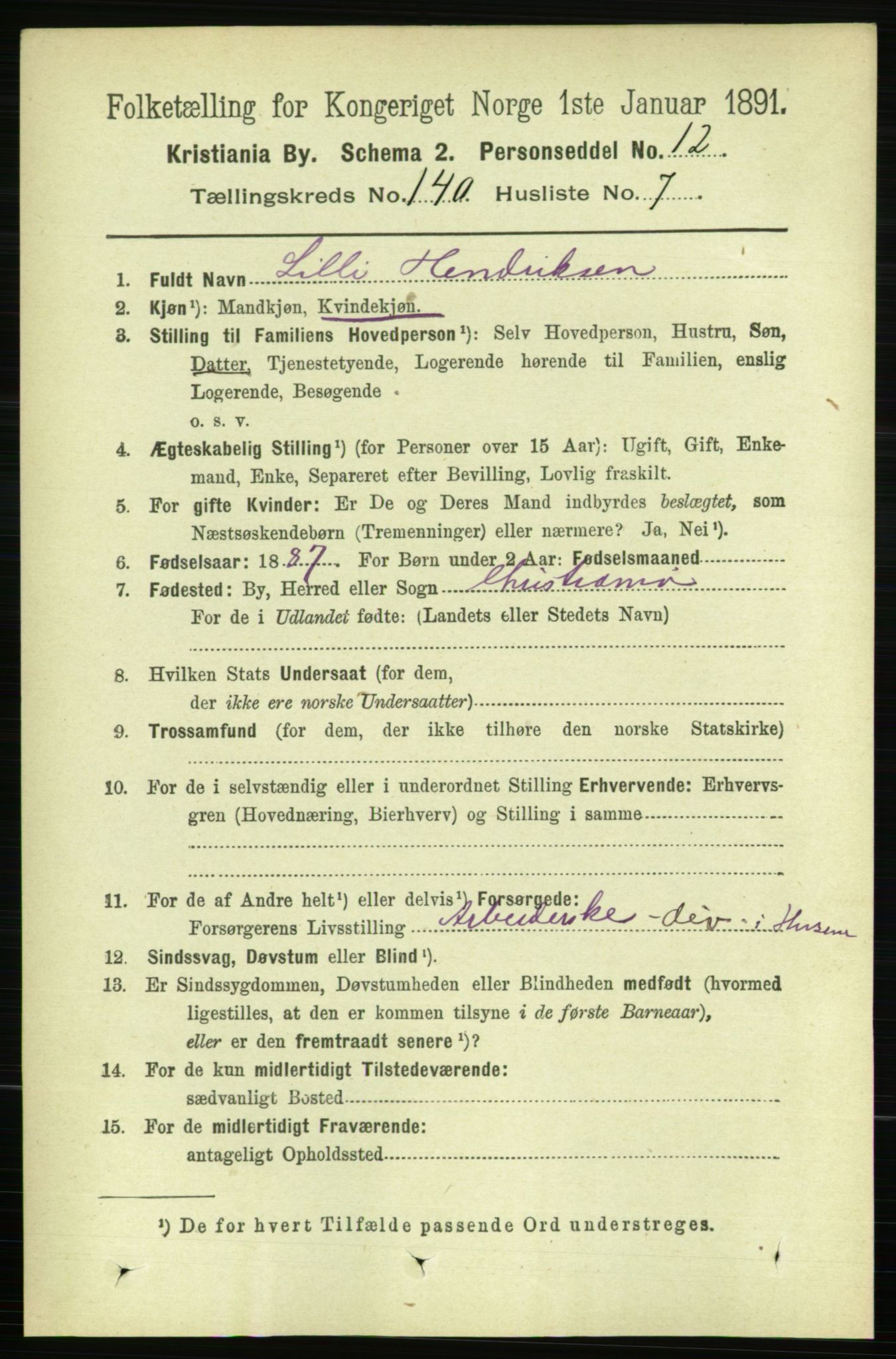 RA, 1891 census for 0301 Kristiania, 1891, p. 77789