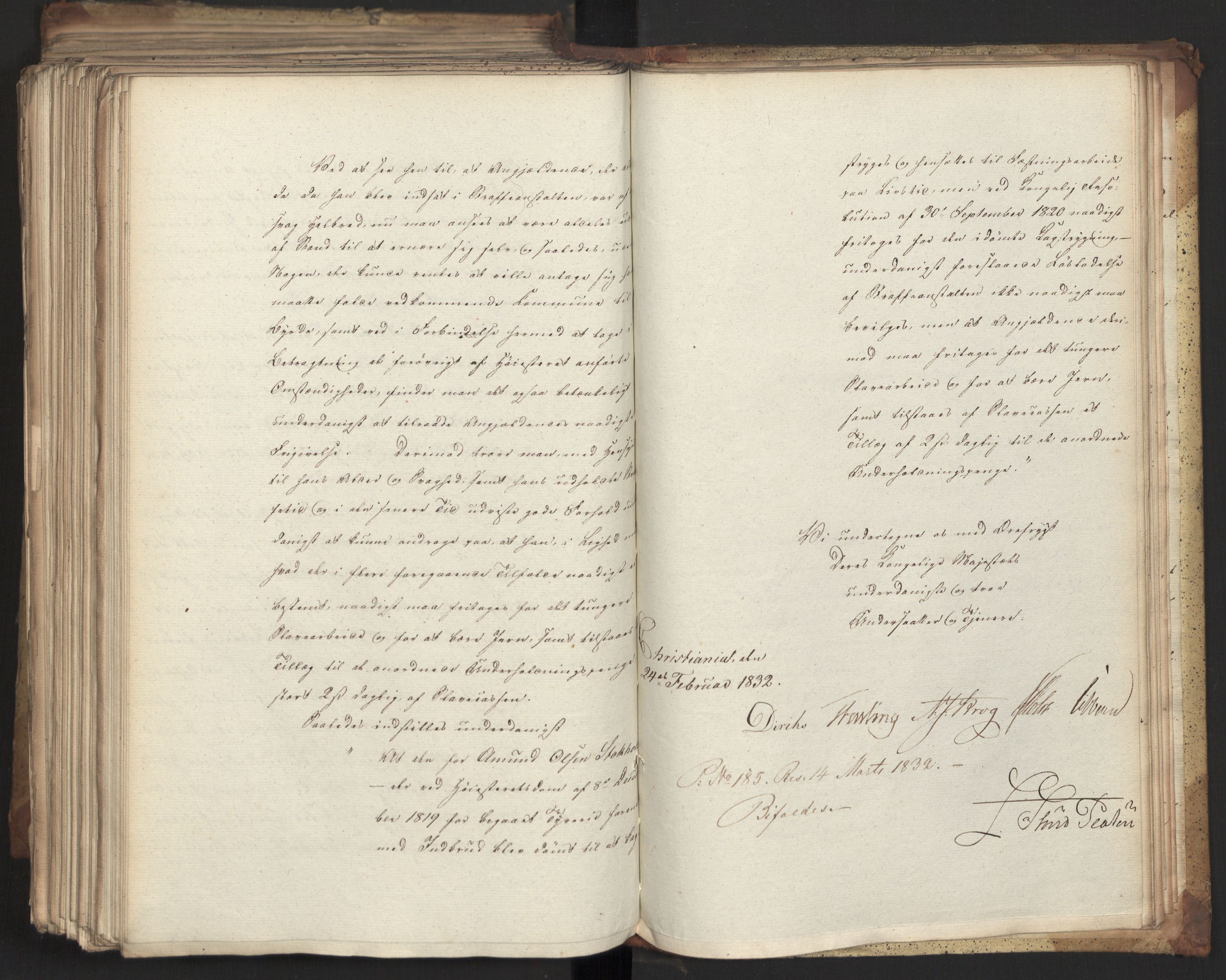 Statsrådsavdelingen i Stockholm, AV/RA-S-1003/D/Da/L0076: Regjeringsinnstillinger nr. 1942-2099, 1832, p. 495