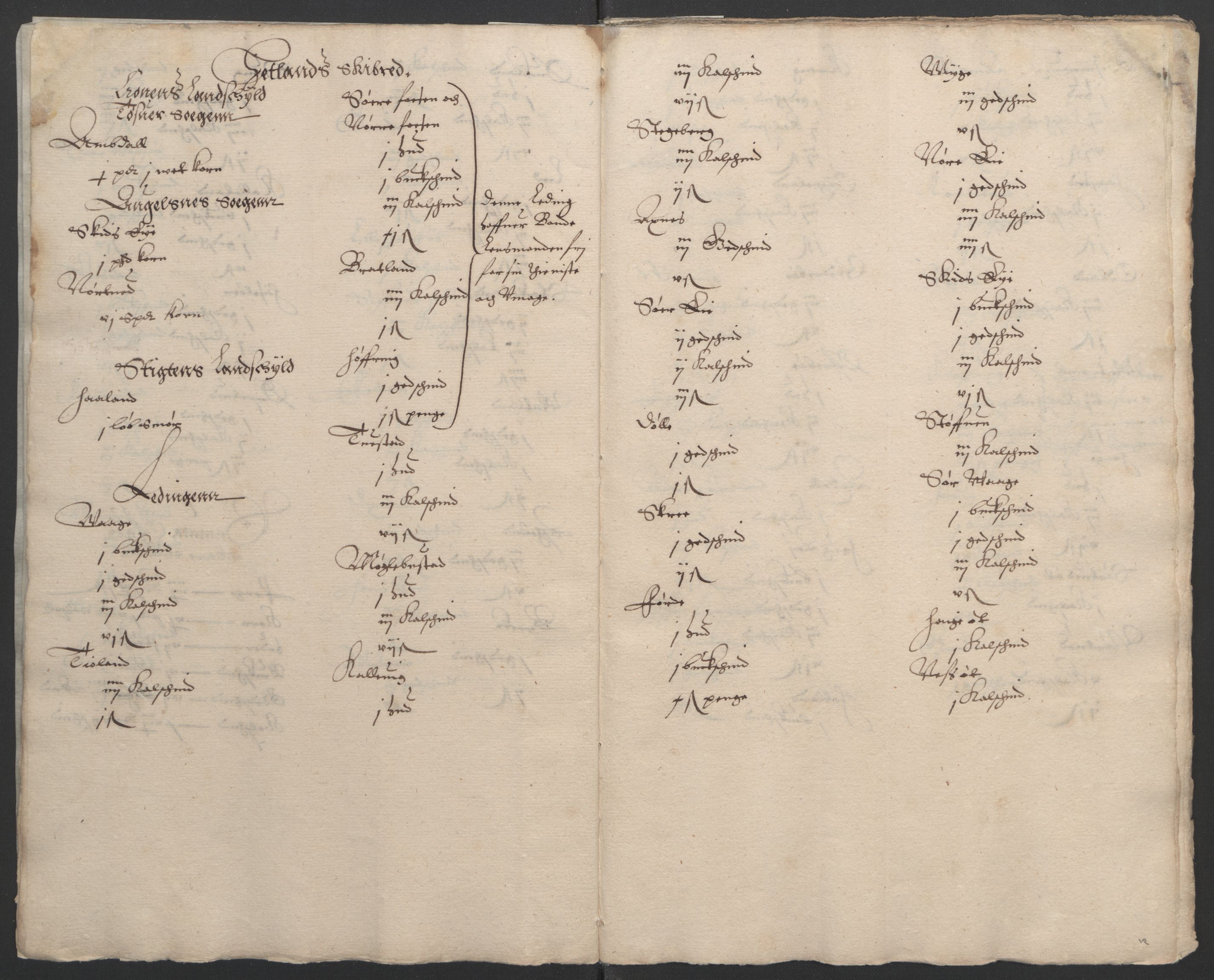 Stattholderembetet 1572-1771, RA/EA-2870/Ek/L0002/0003: Jordebøker til utlikning av garnisonsskatt 1624-1626: / Jordebøker for Stavanger len, 1624-1626, p. 14