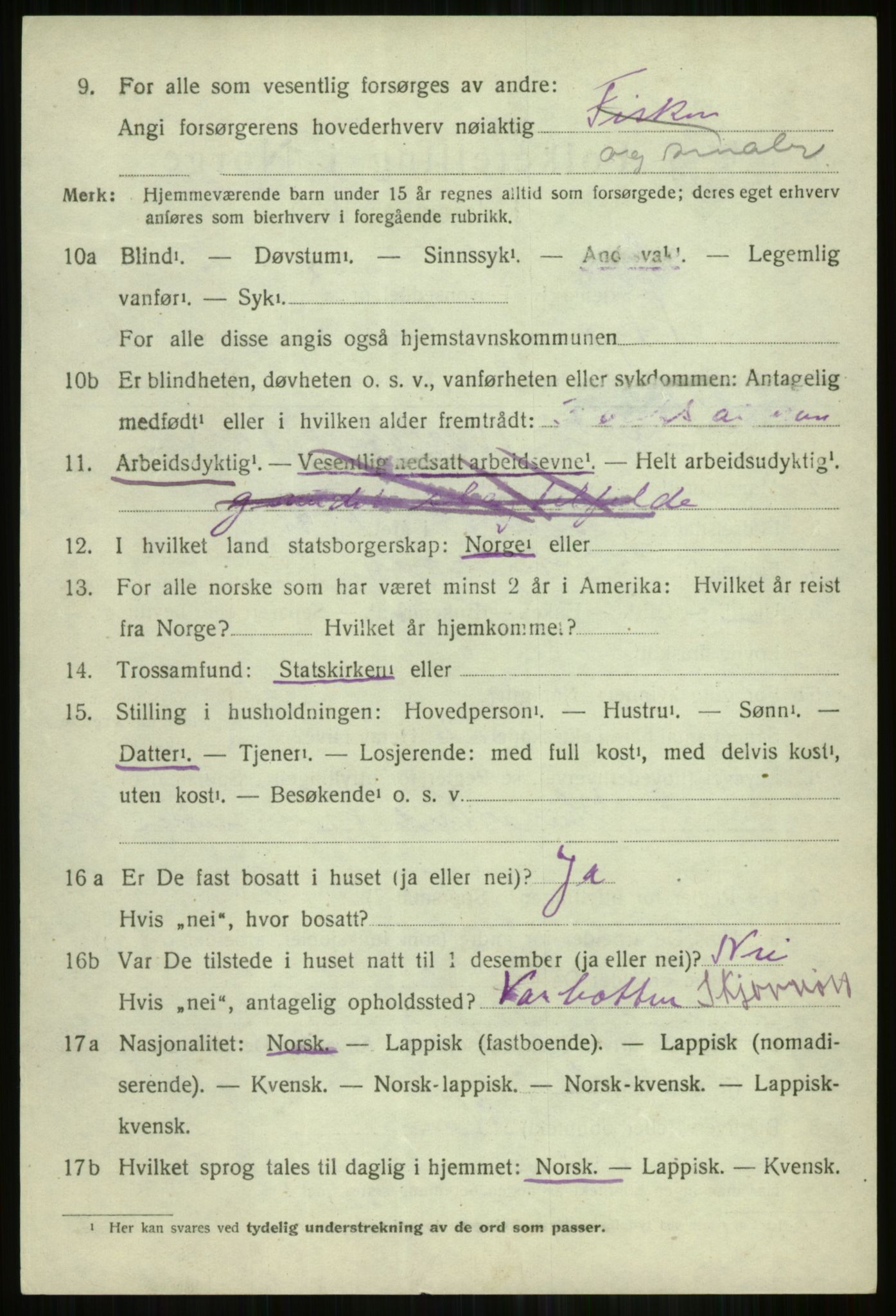 SATØ, 1920 census for Skjervøy, 1920, p. 1790