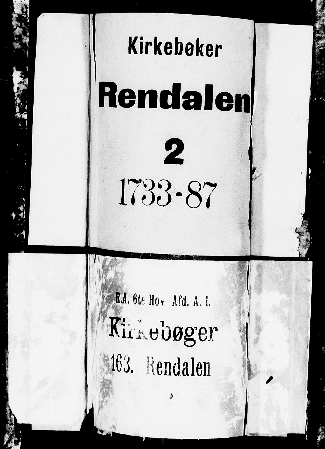 Rendalen prestekontor, AV/SAH-PREST-054/H/Ha/Haa/L0001: Parish register (official) no. 1, 1733-1787