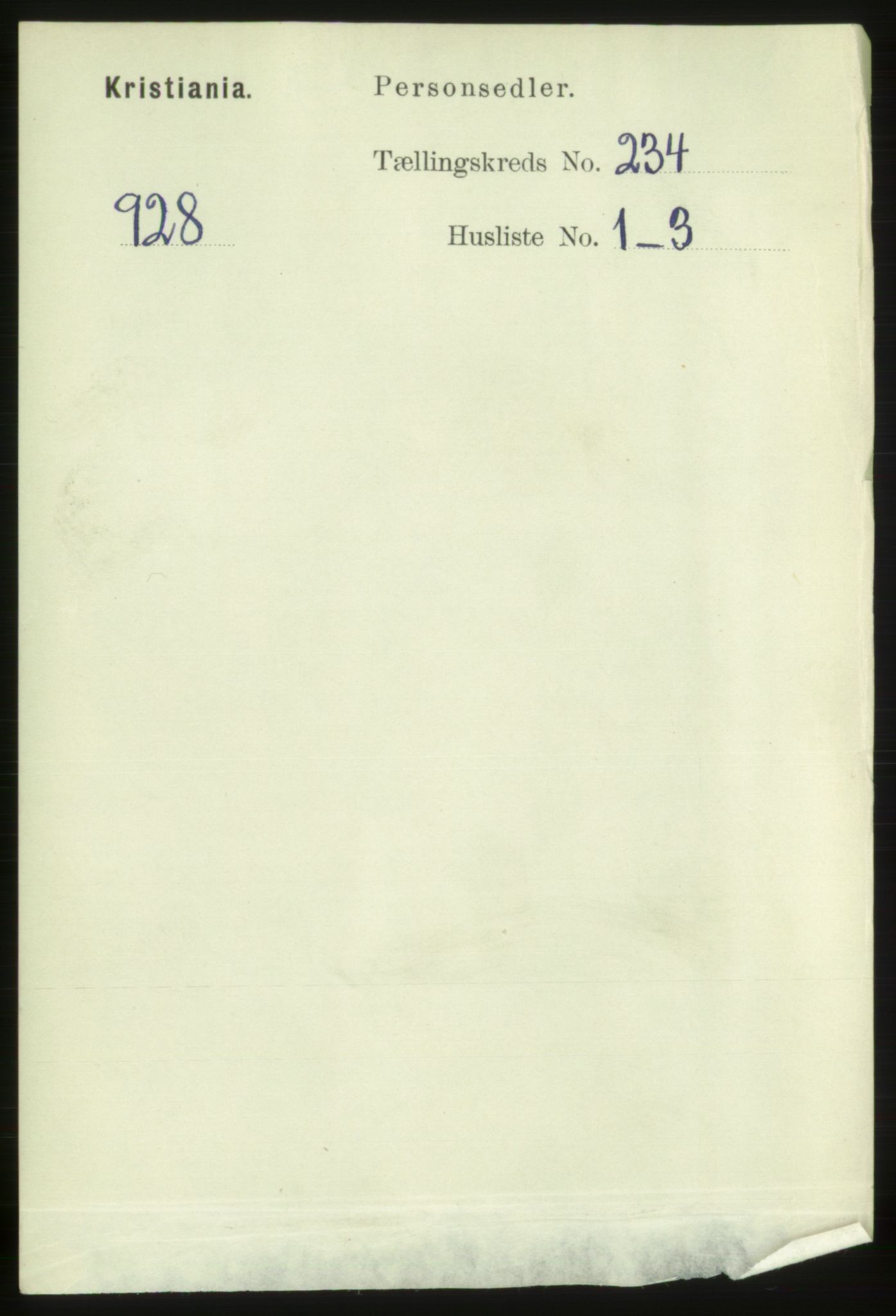 RA, 1891 census for 0301 Kristiania, 1891, p. 143437
