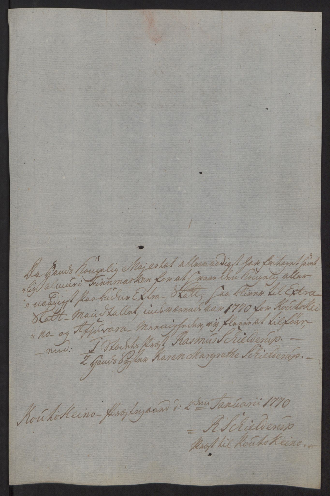 Rentekammeret inntil 1814, Reviderte regnskaper, Fogderegnskap, RA/EA-4092/R69/L4910: Ekstraskatten  Finnmark/Vardøhus, 1762-1772, p. 397