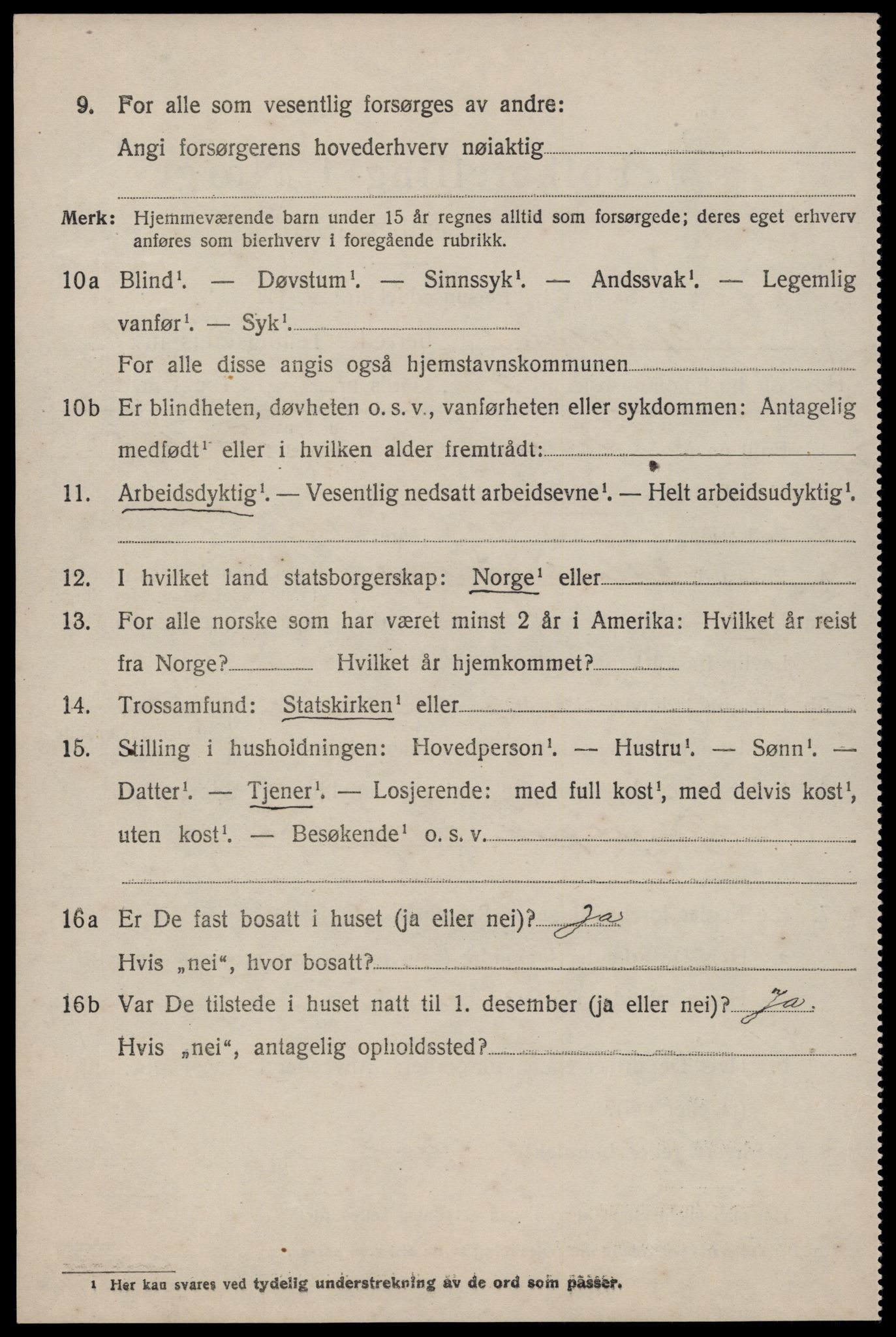 SAST, 1920 census for Helleland, 1920, p. 436