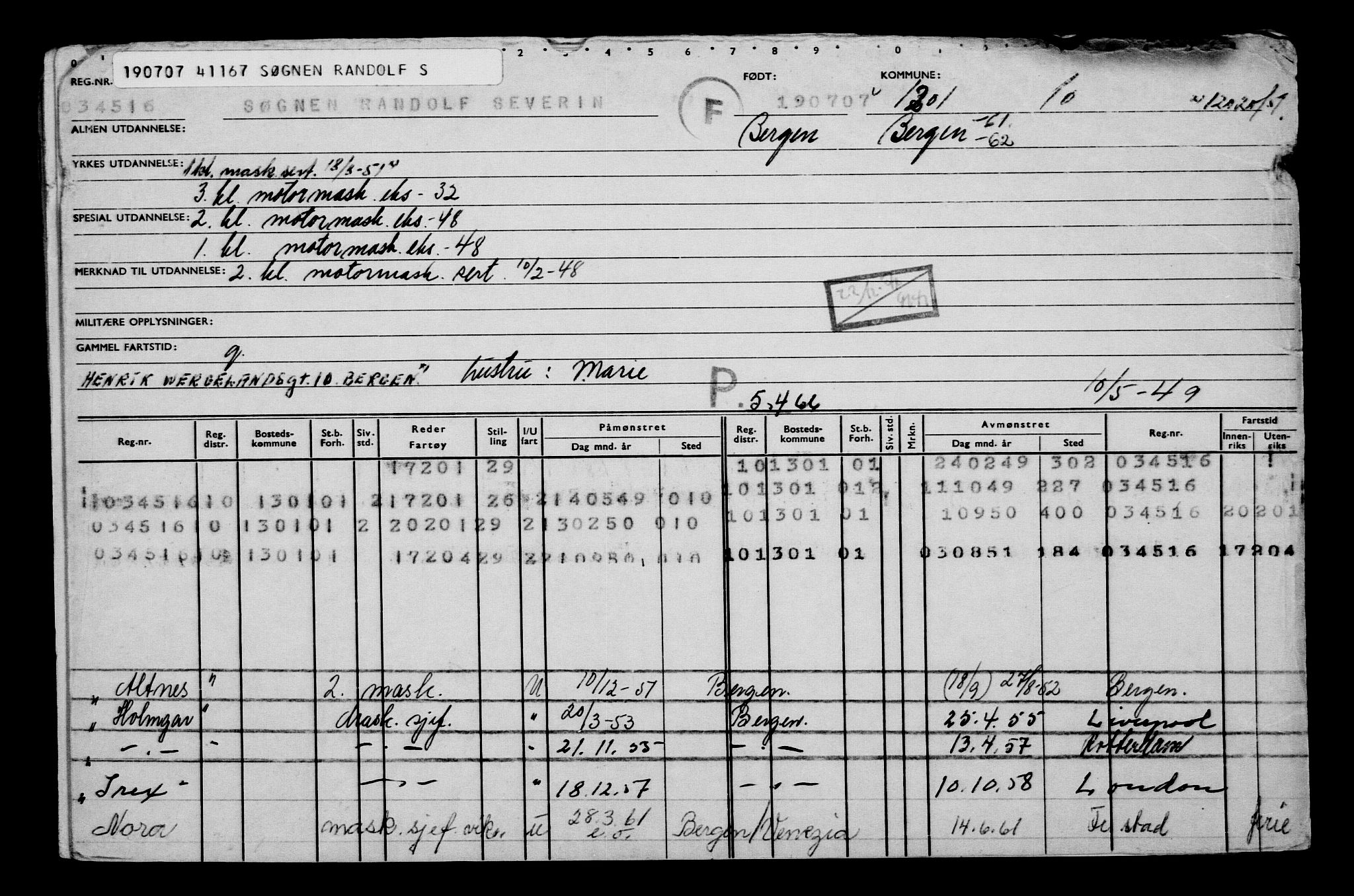 Direktoratet for sjømenn, AV/RA-S-3545/G/Gb/L0072: Hovedkort, 1907, p. 239