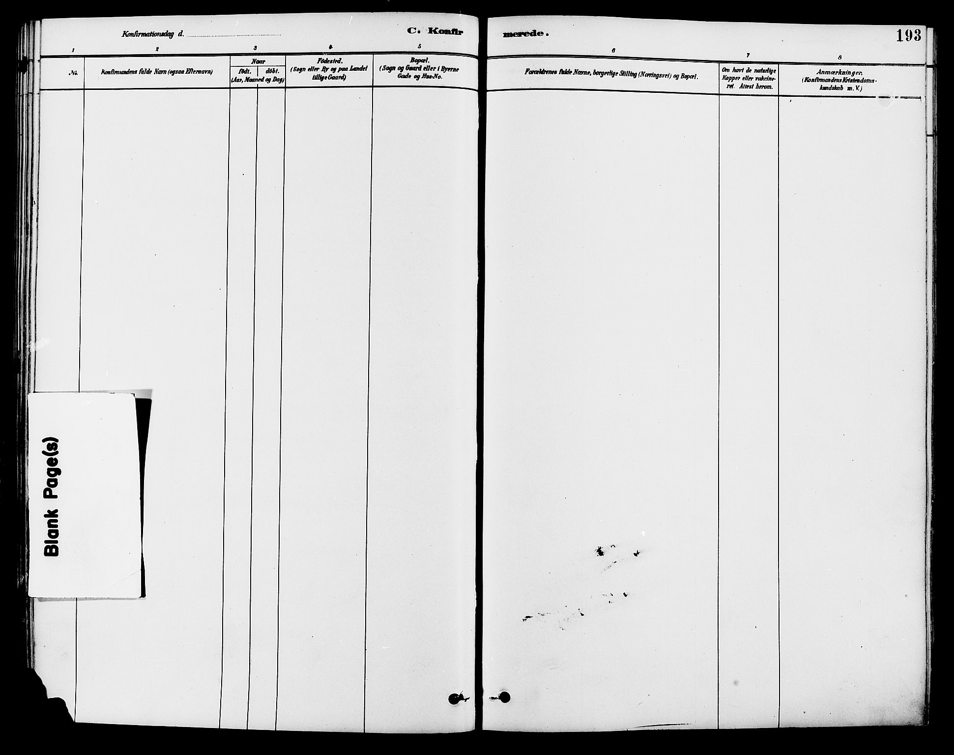 Brandval prestekontor, AV/SAH-PREST-034/H/Ha/Haa/L0002: Parish register (official) no. 2, 1880-1894, p. 193