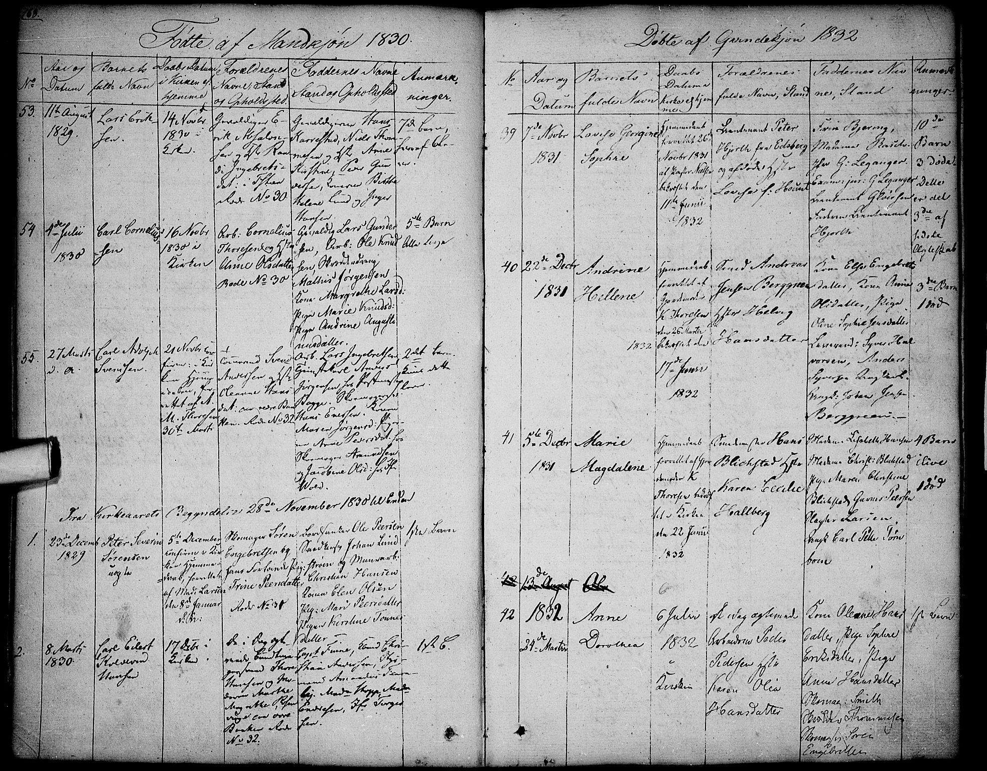 Halden prestekontor Kirkebøker, SAO/A-10909/F/Fa/L0004: Parish register (official) no. I 4, 1823-1834, p. 168-169