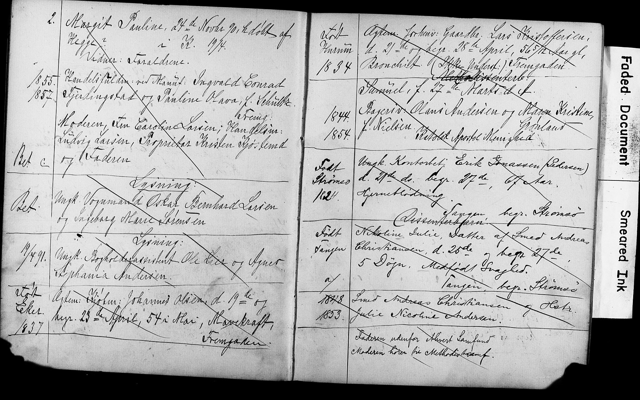Strømsø kirkebøker, SAKO/A-246/Y/Ya/L0004: Parish register draft no. I 4, 1891-1897