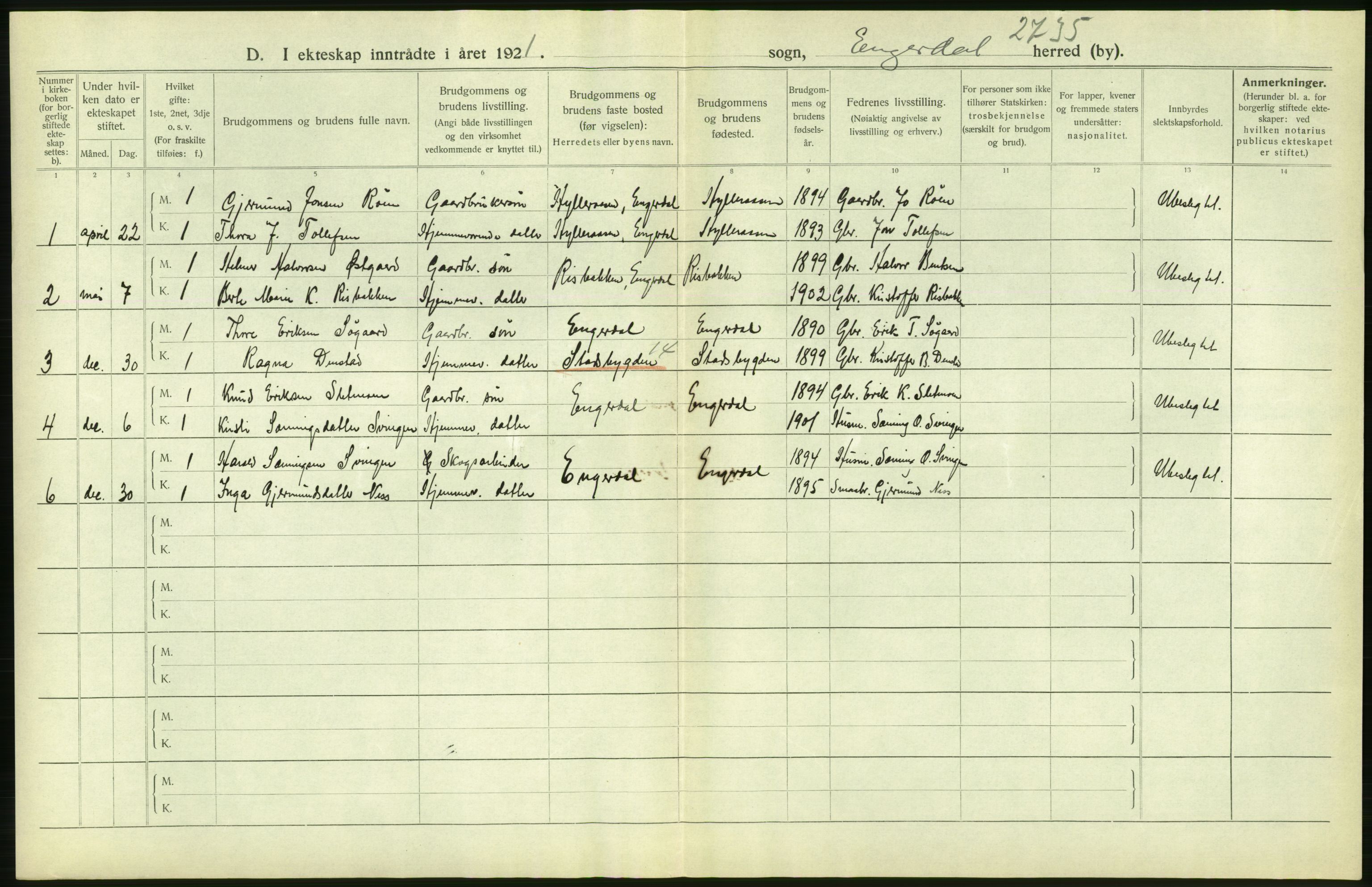 Statistisk sentralbyrå, Sosiodemografiske emner, Befolkning, RA/S-2228/D/Df/Dfc/Dfca/L0015: Hedemark fylke: Levendefødte menn og kvinner. Byer, 1921, p. 300