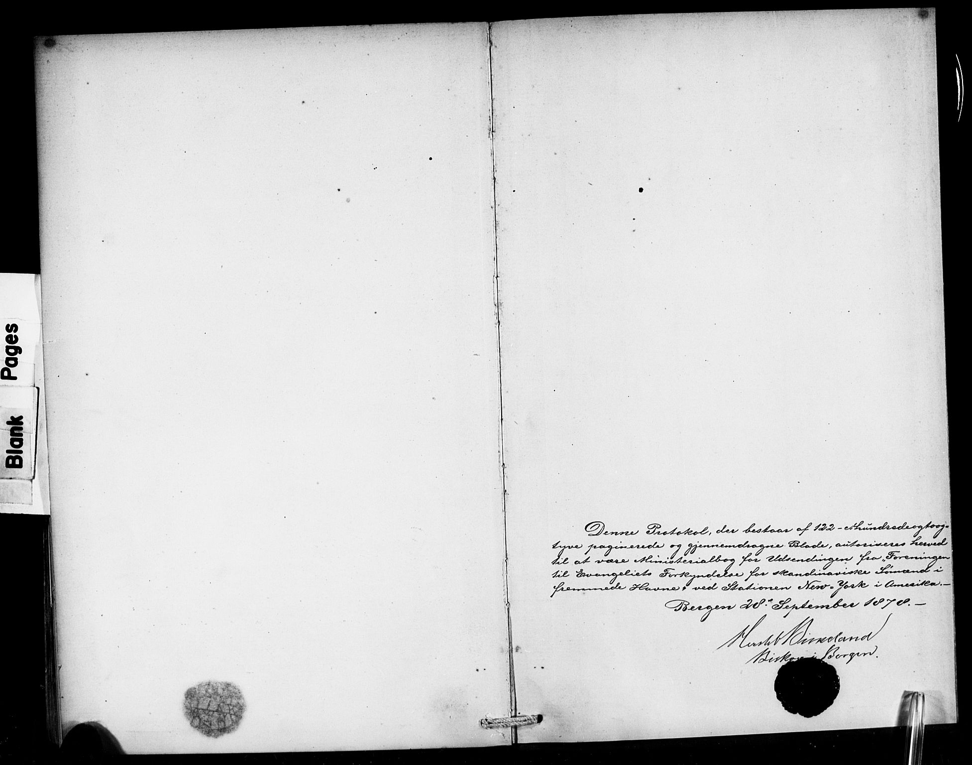Den norske sjømannsmisjon i utlandet/New York, SAB/SAB/PA-0110/H/Ha/L0001: Parish register (official) no. A 1, 1878-1885