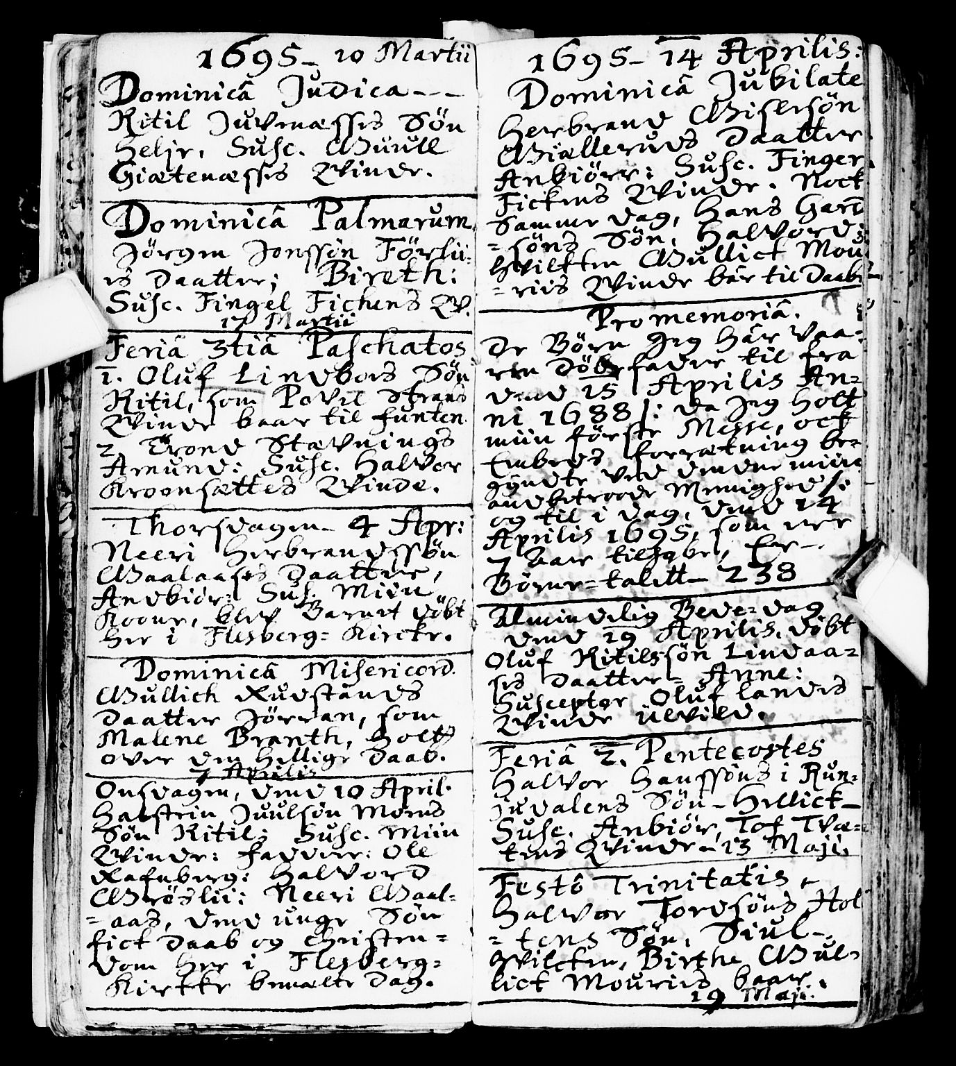 Flesberg kirkebøker, AV/SAKO-A-18/F/Fa/L0001: Parish register (official) no. I 1, 1688-1725