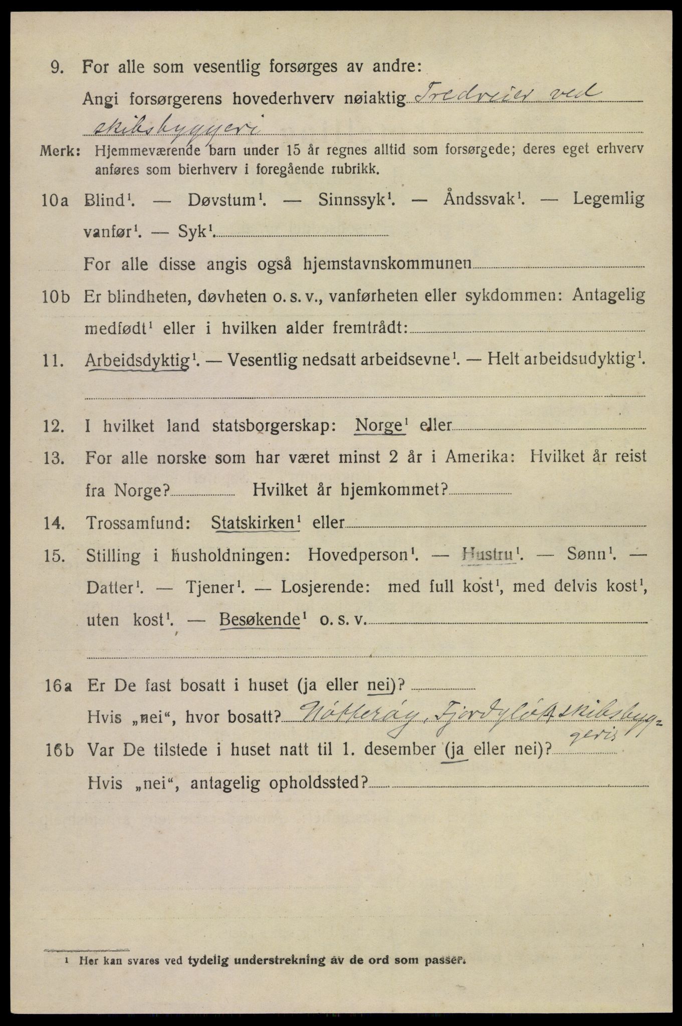 SAKO, 1920 census for Nøtterøy, 1920, p. 3844