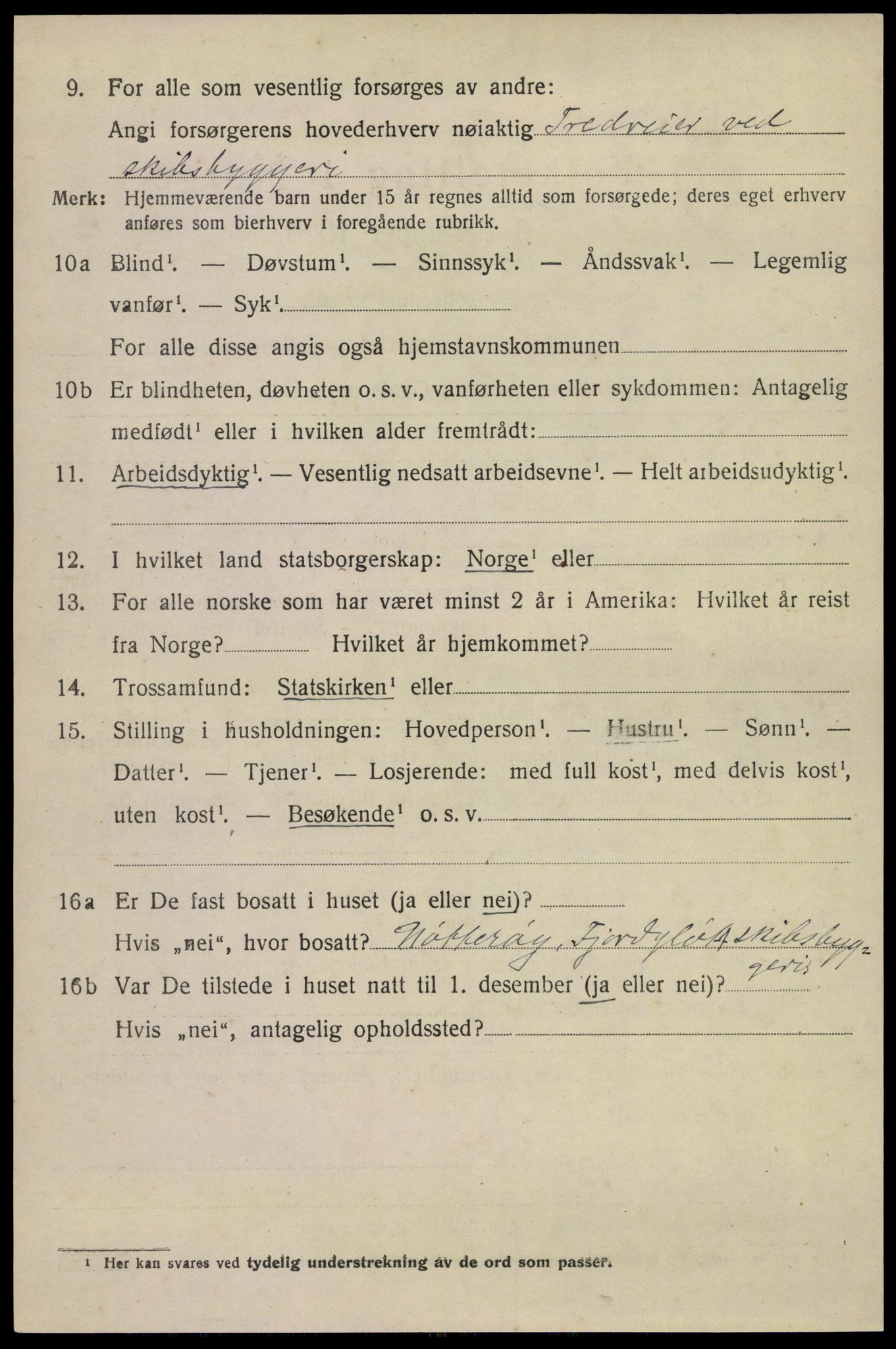 SAKO, 1920 census for Nøtterøy, 1920, p. 3844