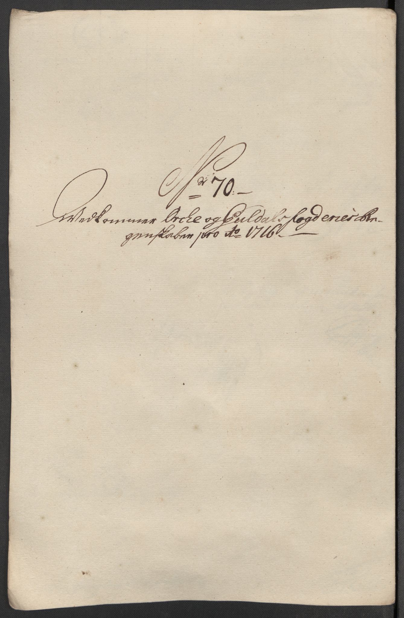 Rentekammeret inntil 1814, Reviderte regnskaper, Fogderegnskap, AV/RA-EA-4092/R60/L3968: Fogderegnskap Orkdal og Gauldal, 1716, p. 170