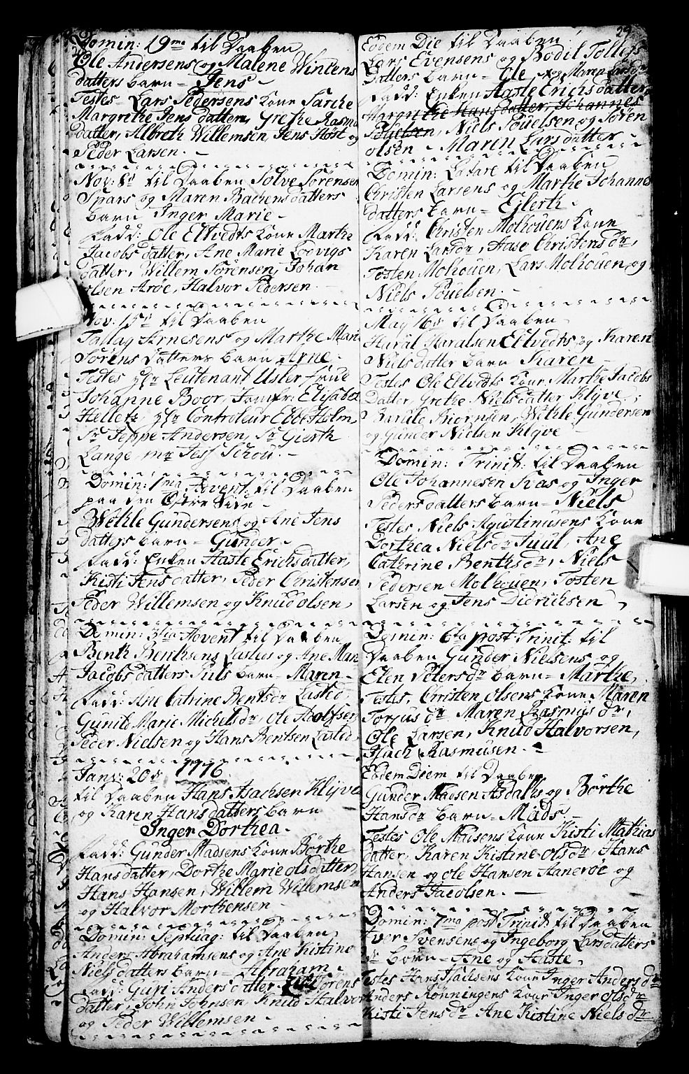Porsgrunn kirkebøker , SAKO/A-104/G/Ga/L0001: Parish register (copy) no. I 1, 1766-1790, p. 28-29