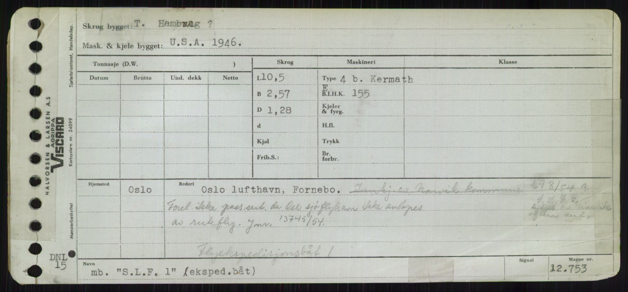 Sjøfartsdirektoratet med forløpere, Skipsmålingen, RA/S-1627/H/Ha/L0005/0001: Fartøy, S-Sven / Fartøy, S-Skji, p. 5