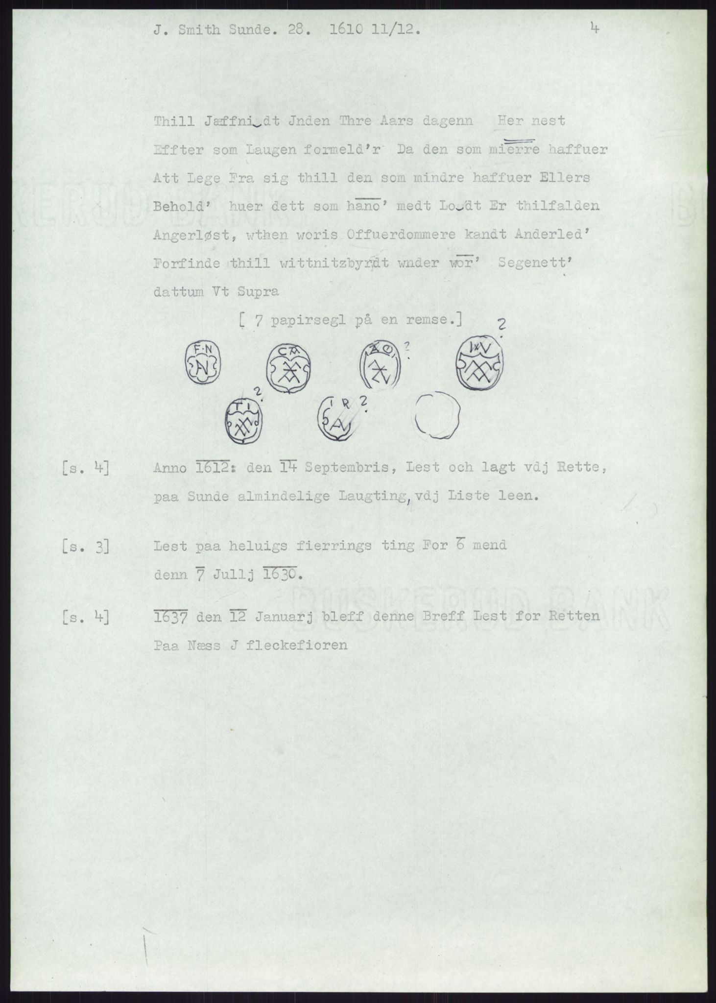 Samlinger til kildeutgivelse, Diplomavskriftsamlingen, AV/RA-EA-4053/H/Ha, p. 3351