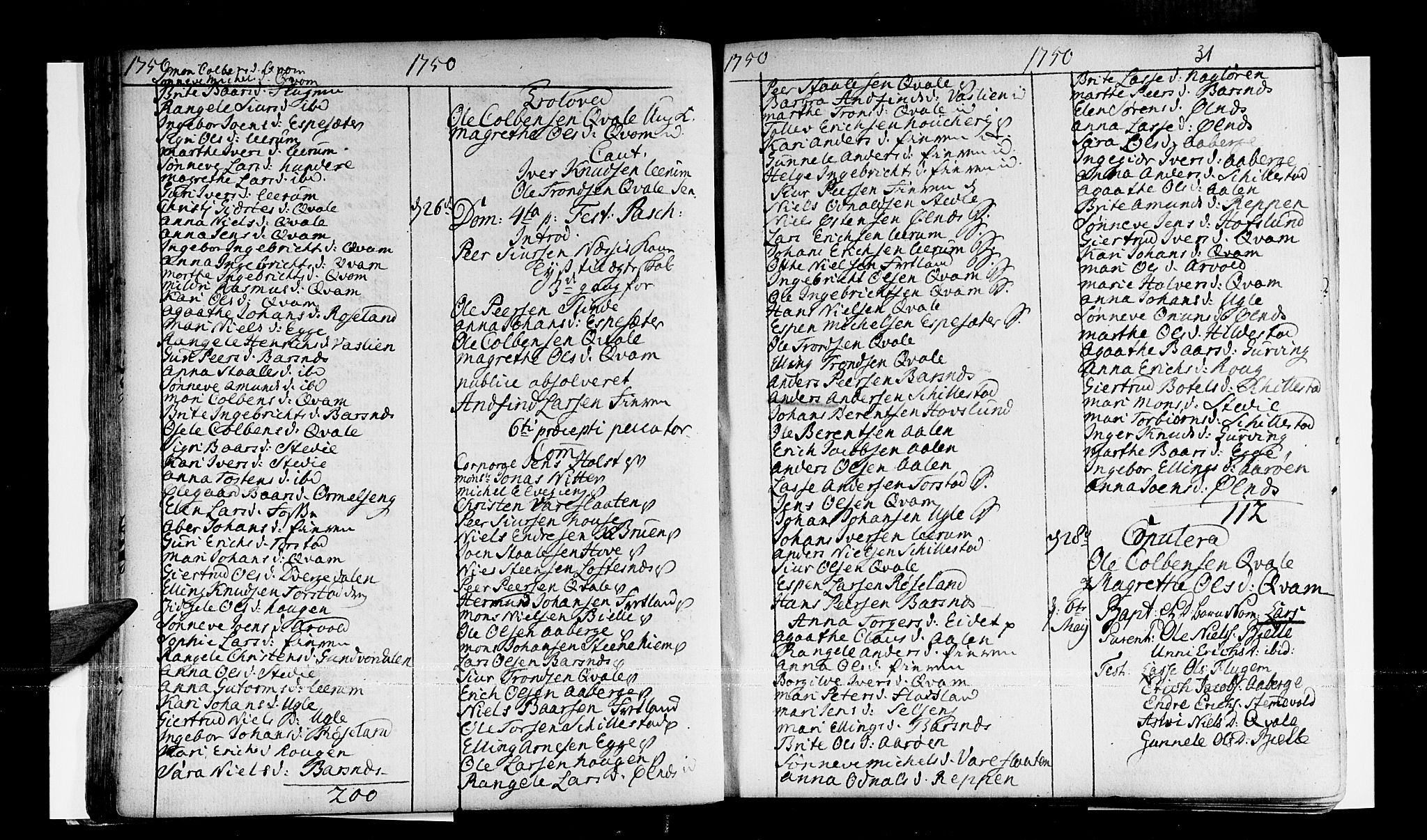 Sogndal sokneprestembete, AV/SAB-A-81301/H/Haa/Haaa/L0003: Parish register (official) no. A 3, 1747-1768, p. 31