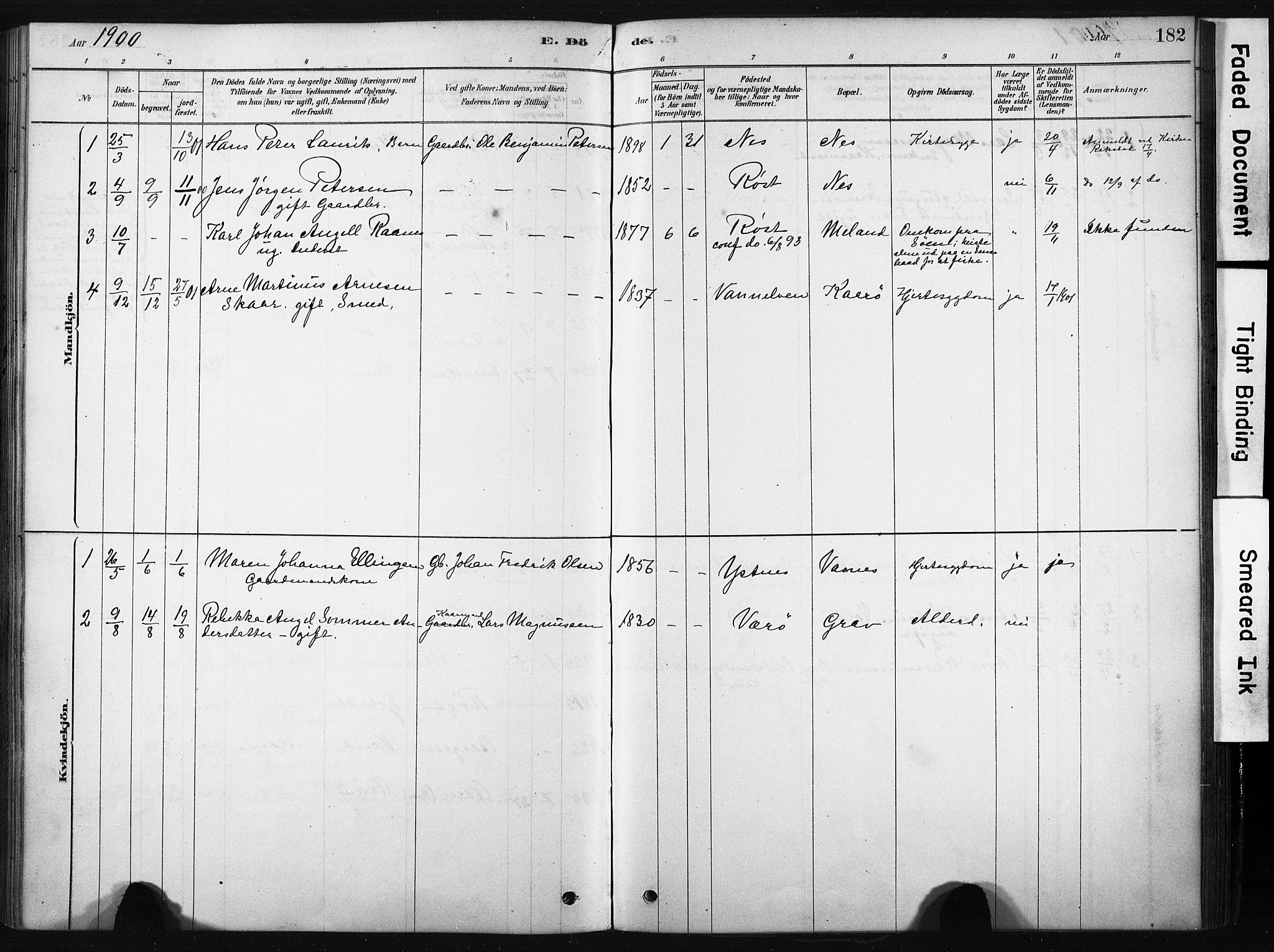 Ministerialprotokoller, klokkerbøker og fødselsregistre - Nordland, AV/SAT-A-1459/808/L0128: Parish register (official) no. 808A01, 1880-1902, p. 182