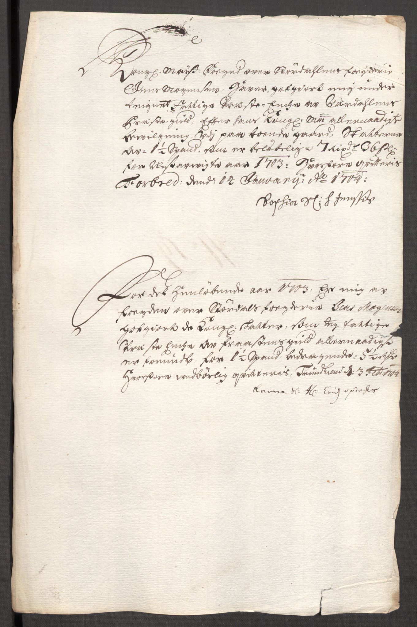 Rentekammeret inntil 1814, Reviderte regnskaper, Fogderegnskap, RA/EA-4092/R62/L4194: Fogderegnskap Stjørdal og Verdal, 1703, p. 203