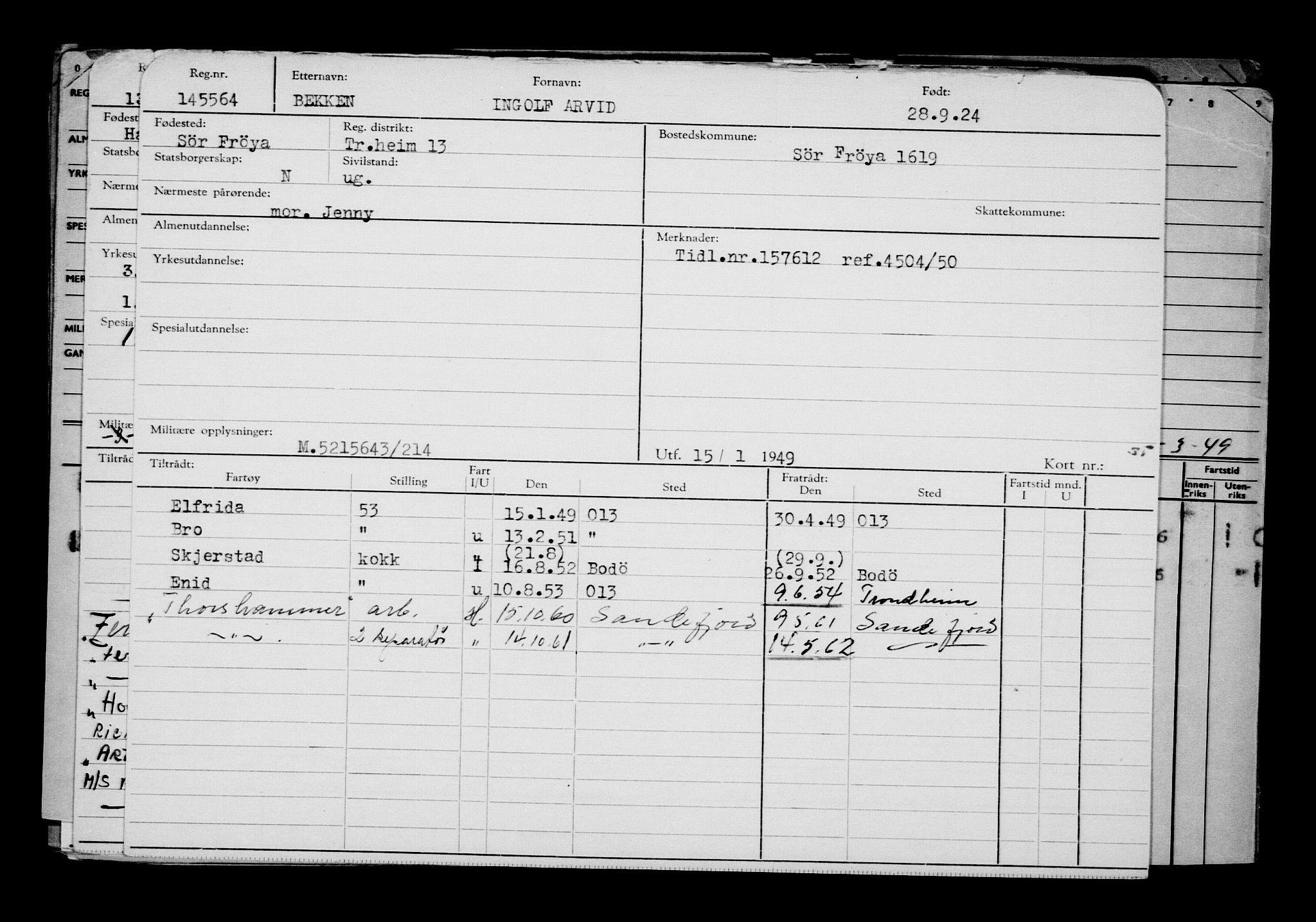 Direktoratet for sjømenn, AV/RA-S-3545/G/Gb/L0236: Hovedkort, 1924, p. 445