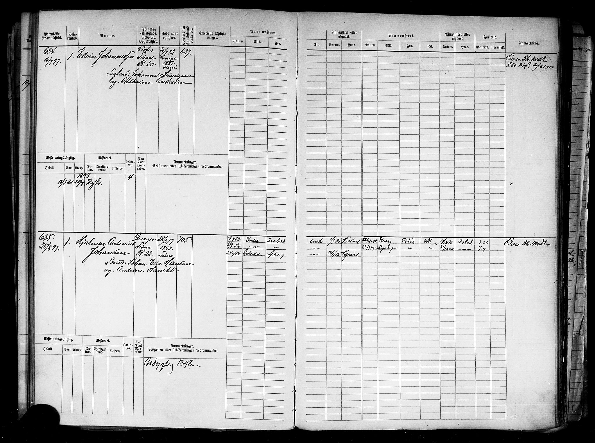 Sarpsborg mønstringskontor, AV/SAO-A-10569c/F/Fc/Fcb/L0005: Hovedrulle, 1881-1916, p. 166