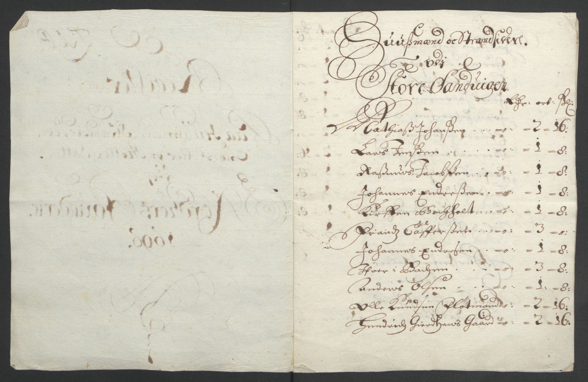 Rentekammeret inntil 1814, Reviderte regnskaper, Fogderegnskap, RA/EA-4092/R51/L3183: Fogderegnskap Nordhordland og Voss, 1695-1697, p. 266