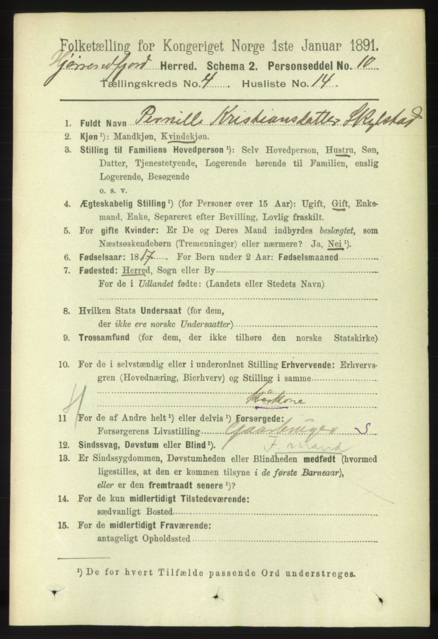 RA, 1891 census for 1522 Hjørundfjord, 1891, p. 769