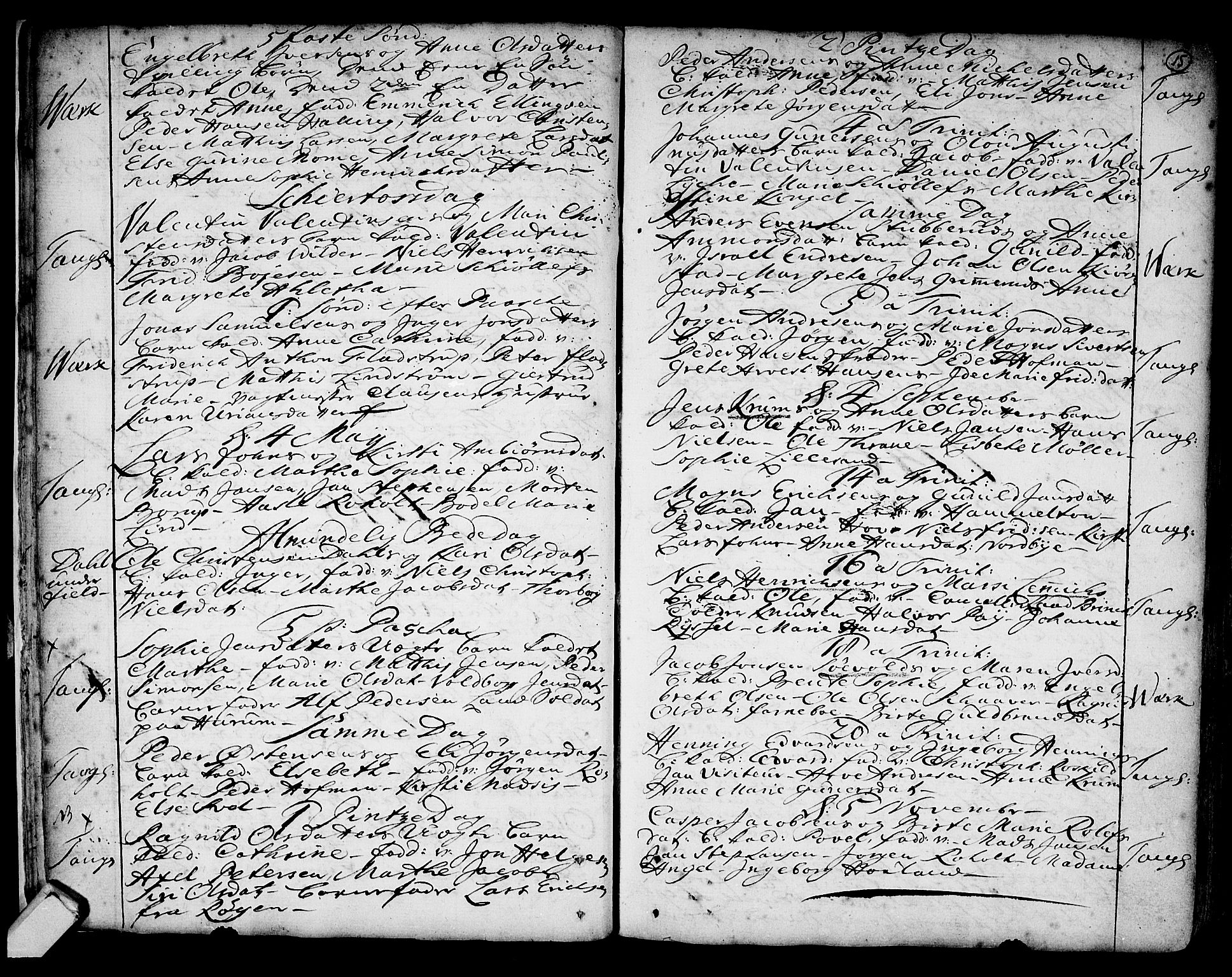 Strømsø kirkebøker, AV/SAKO-A-246/F/Fb/L0002: Parish register (official) no. II 2, 1739-1814, p. 15