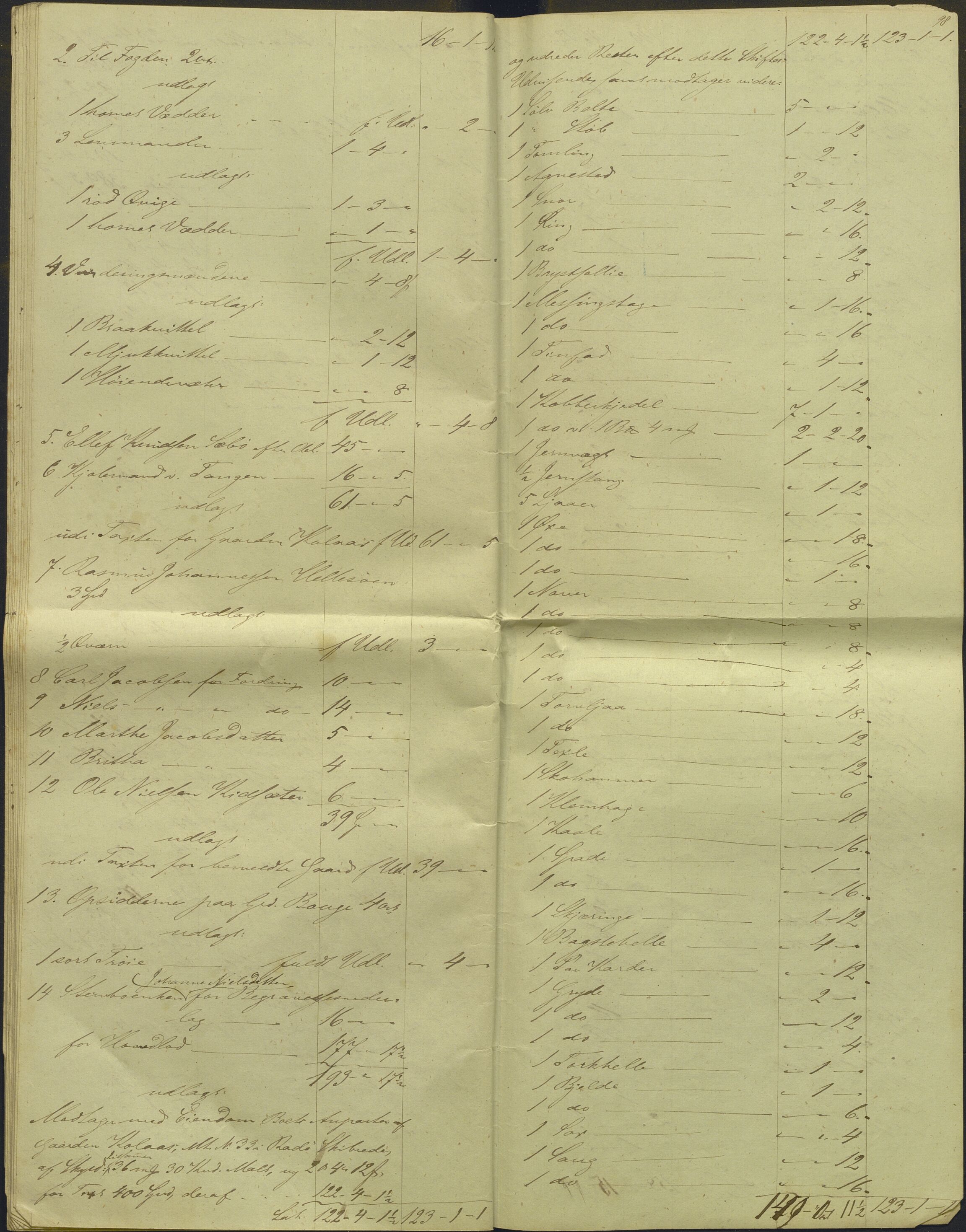 Nordhordland sorenskrivar, AV/SAB-A-2901/1/H/Hd/Hdb/L0001: Konsept til utlodningar, 1850-1852, p. 113