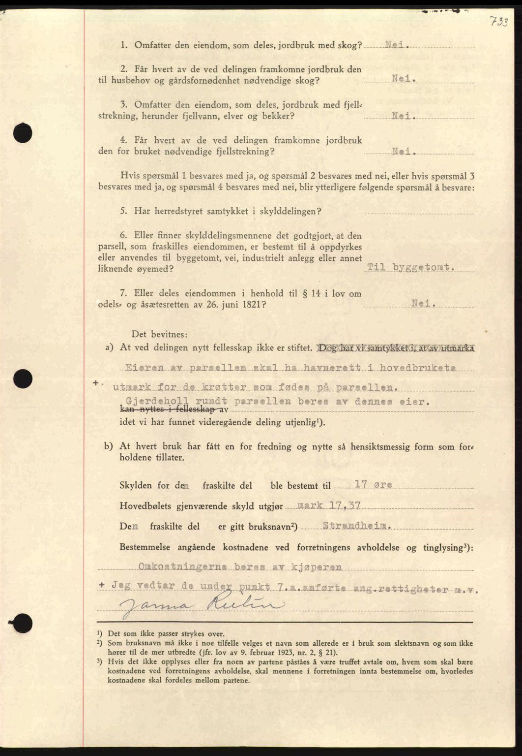 Nordmøre sorenskriveri, AV/SAT-A-4132/1/2/2Ca: Mortgage book no. A97, 1944-1944, Diary no: : 1034/1944