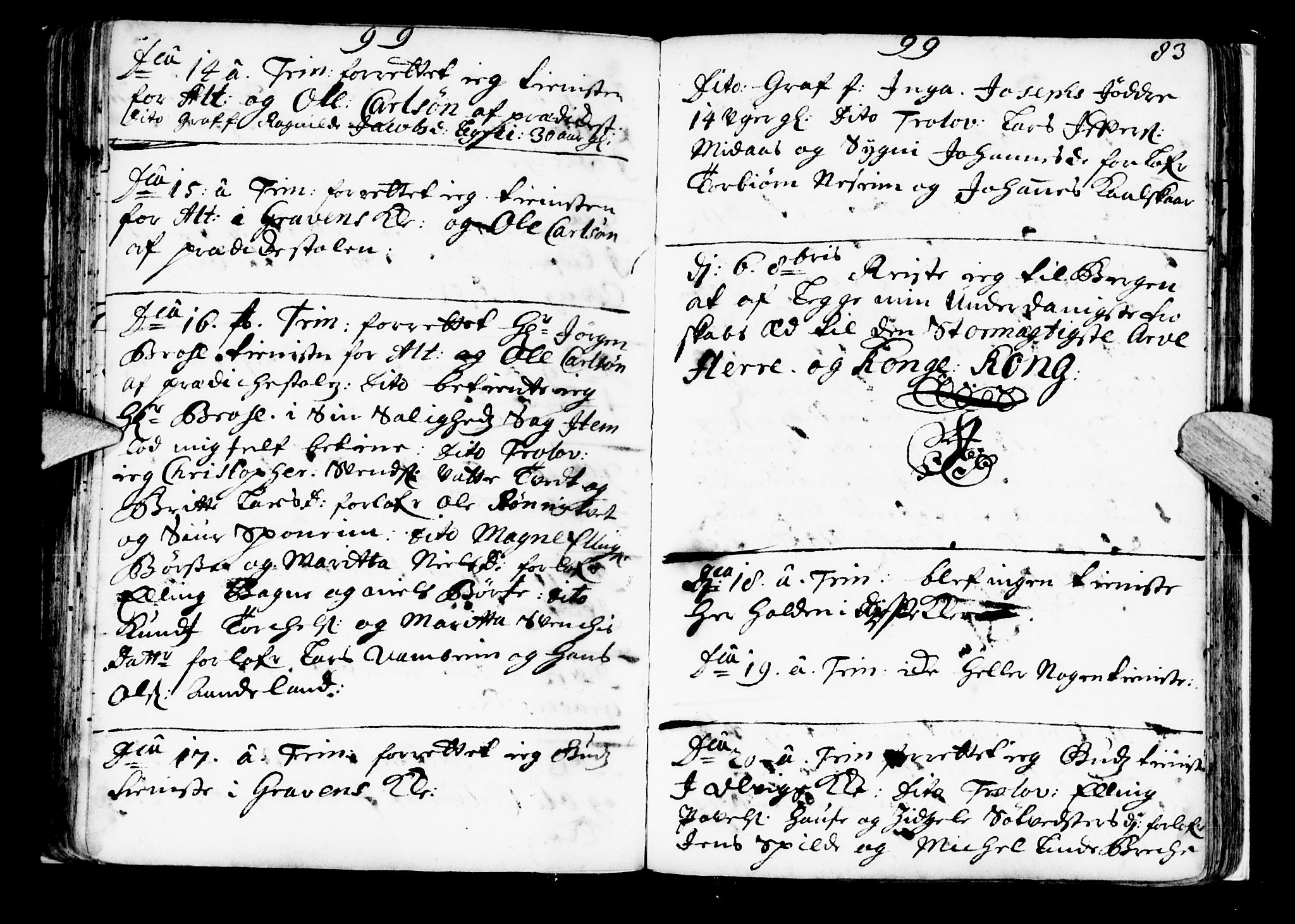 Ulvik sokneprestembete, AV/SAB-A-78801/H/Haa: Parish register (official) no. A 2, 1689-1706, p. 83