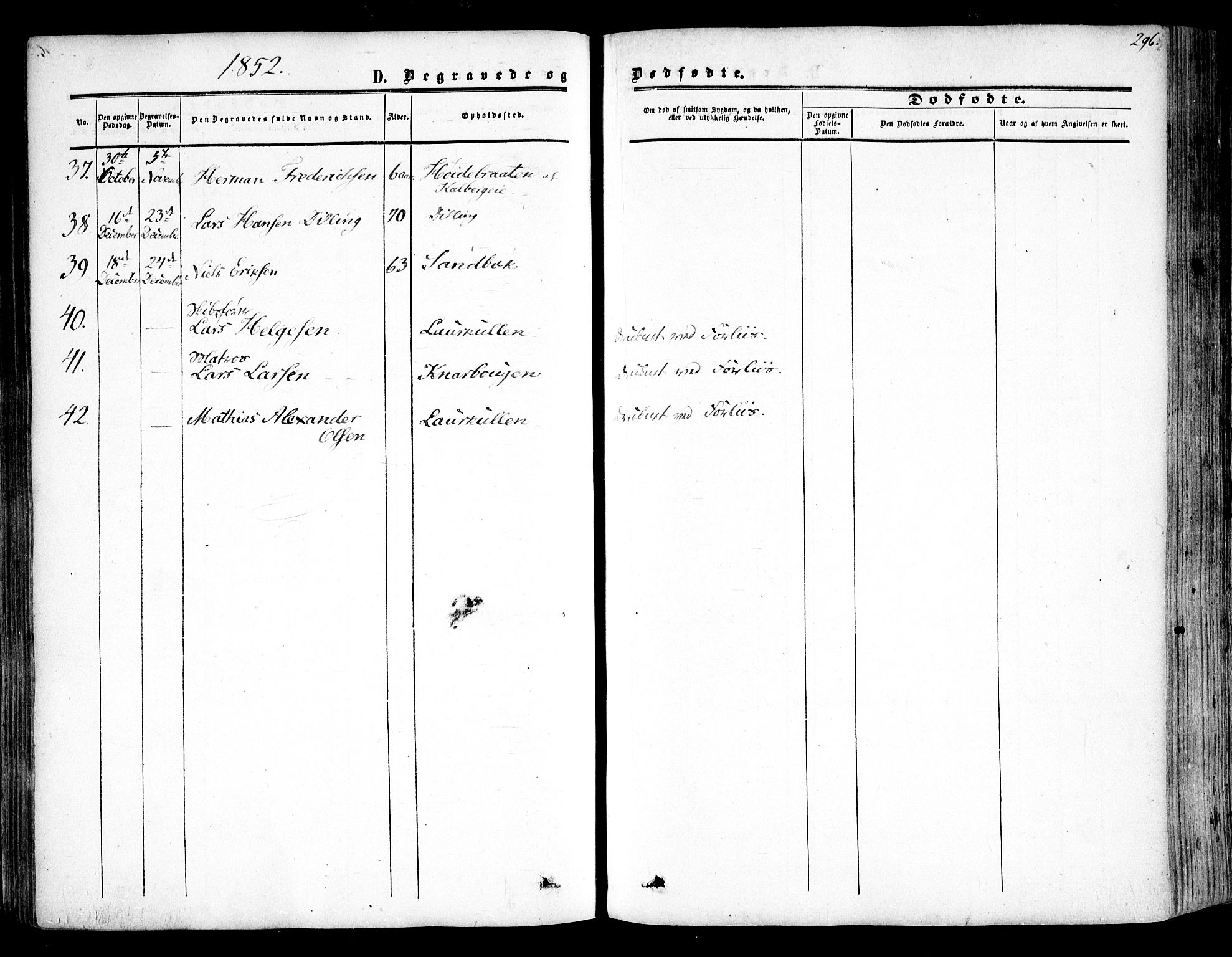Rygge prestekontor Kirkebøker, SAO/A-10084b/F/Fa/L0005: Parish register (official) no. 5, 1852-1871, p. 296