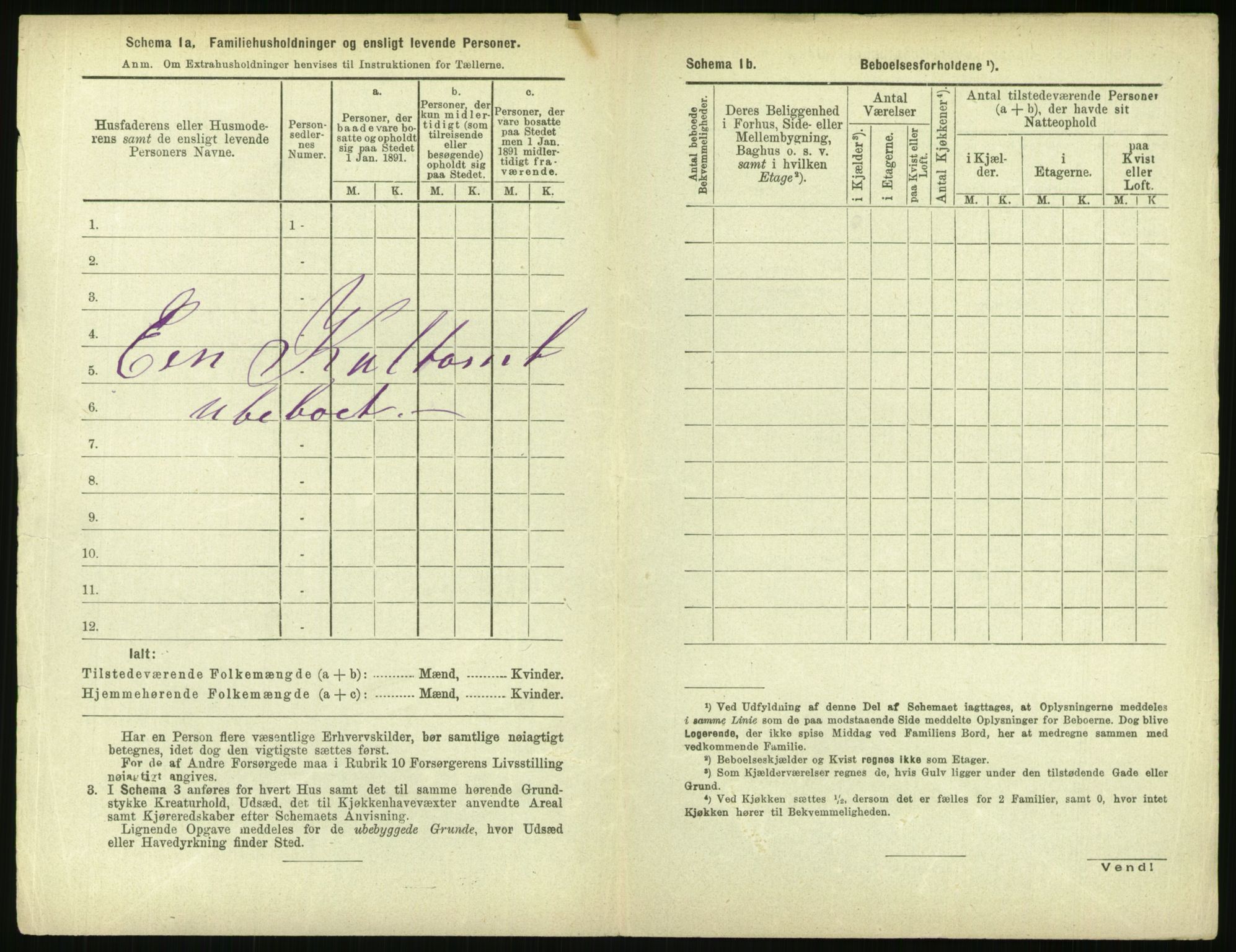 RA, 1891 census for 0301 Kristiania, 1891, p. 43400