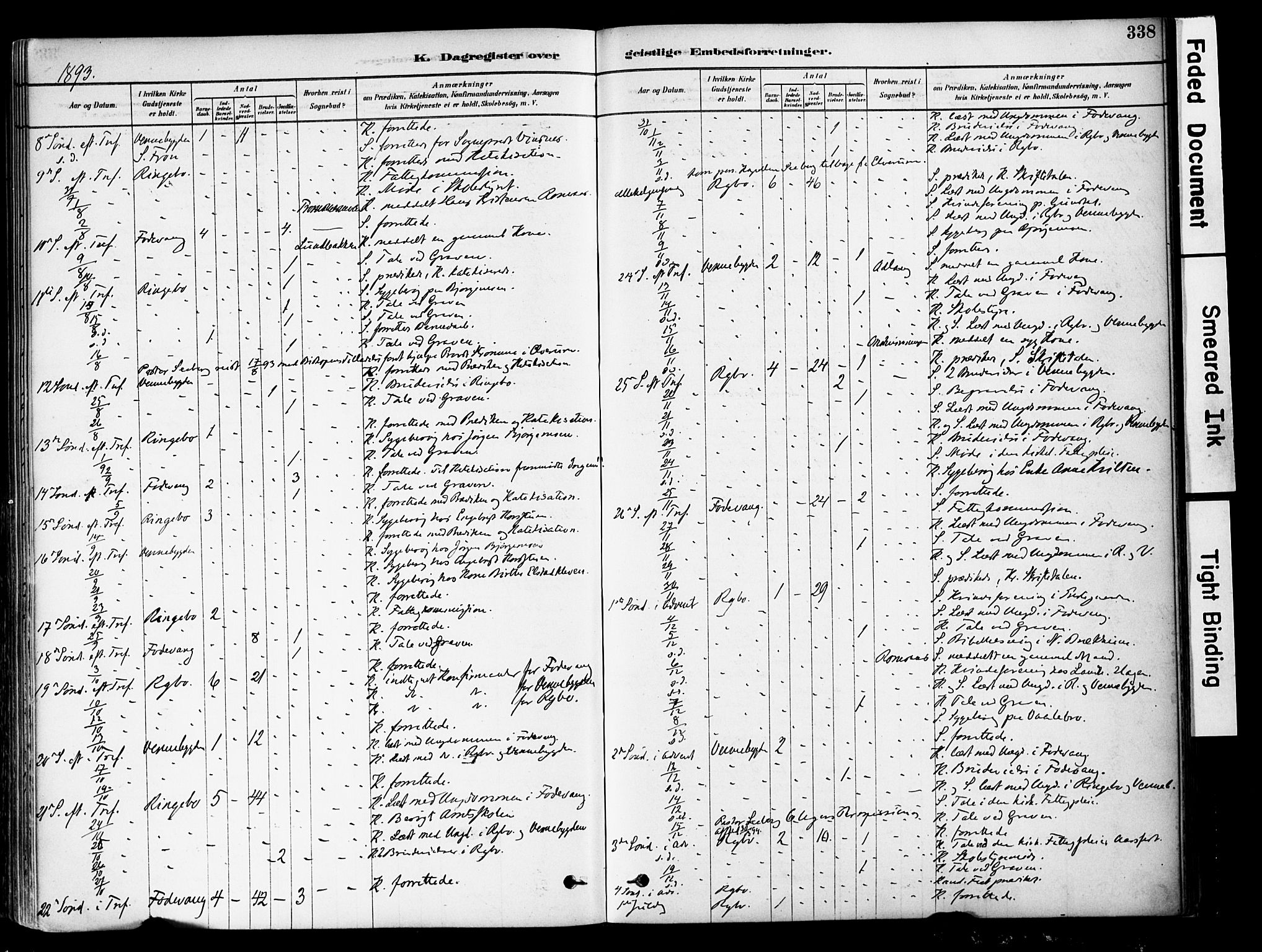 Ringebu prestekontor, AV/SAH-PREST-082/H/Ha/Haa/L0008: Parish register (official) no. 8, 1878-1898, p. 338