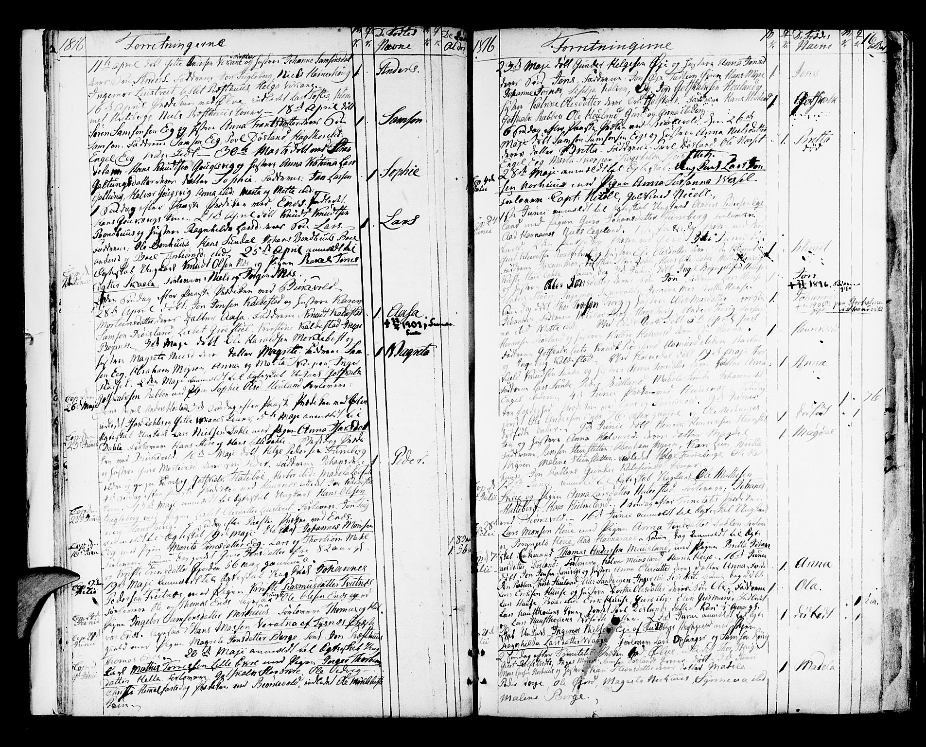 Kvinnherad sokneprestembete, AV/SAB-A-76401/H/Haa: Parish register (official) no. A 5, 1811-1835, p. 16