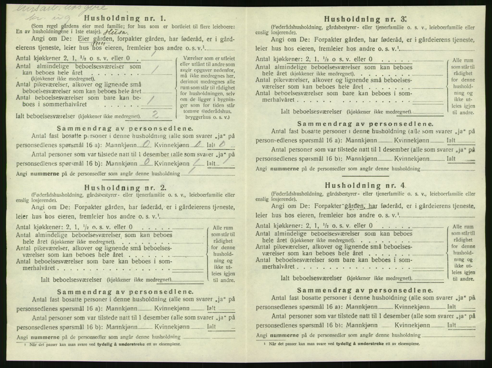 SAT, 1920 census for Frosta, 1920, p. 1013